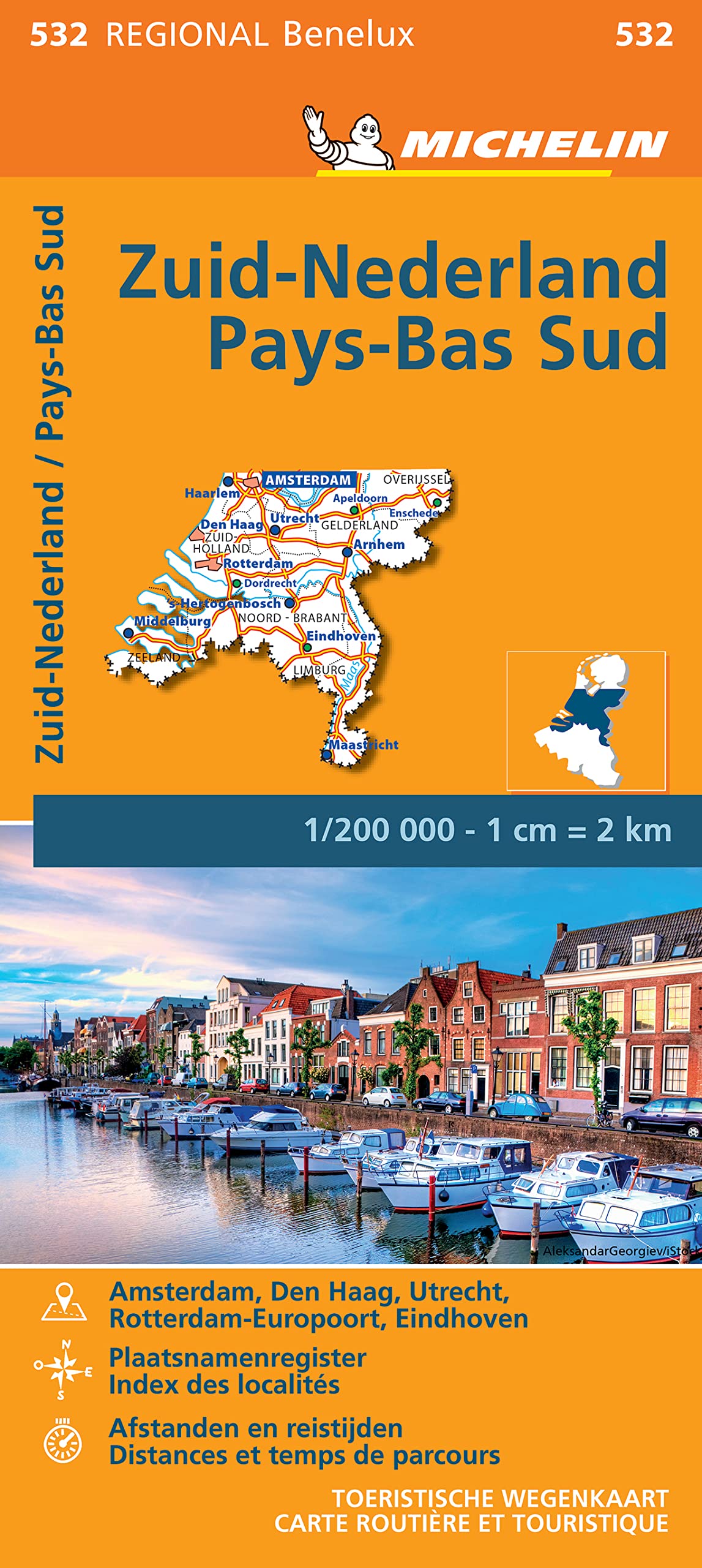 Carte Régionale Zuid-Nederland / Pays-Bas Sud 9782067183407