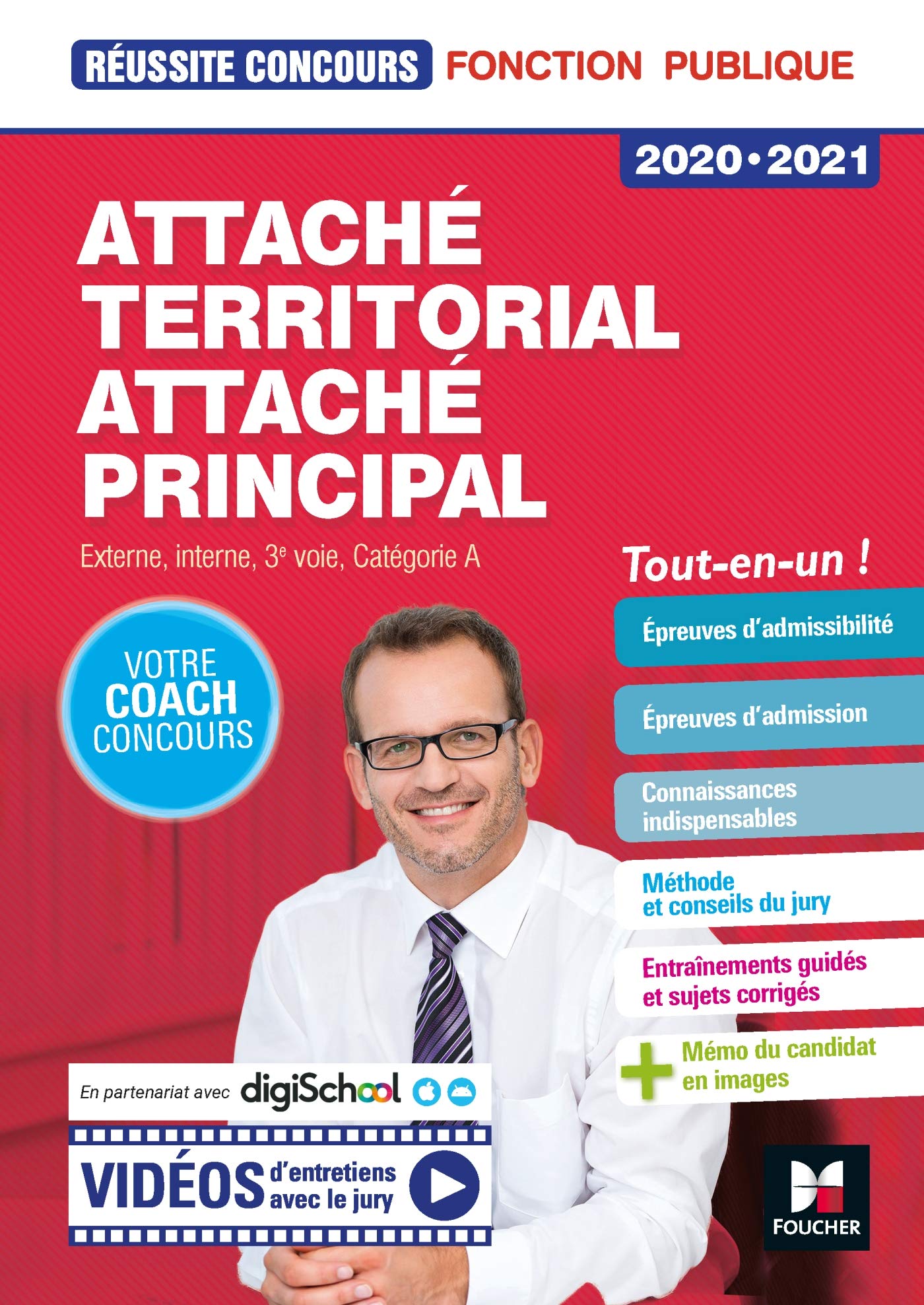 Réussite Concours - Attaché territorial, Attaché principal Cat. A - 2020-2021 - Préparation complète 9782216156931