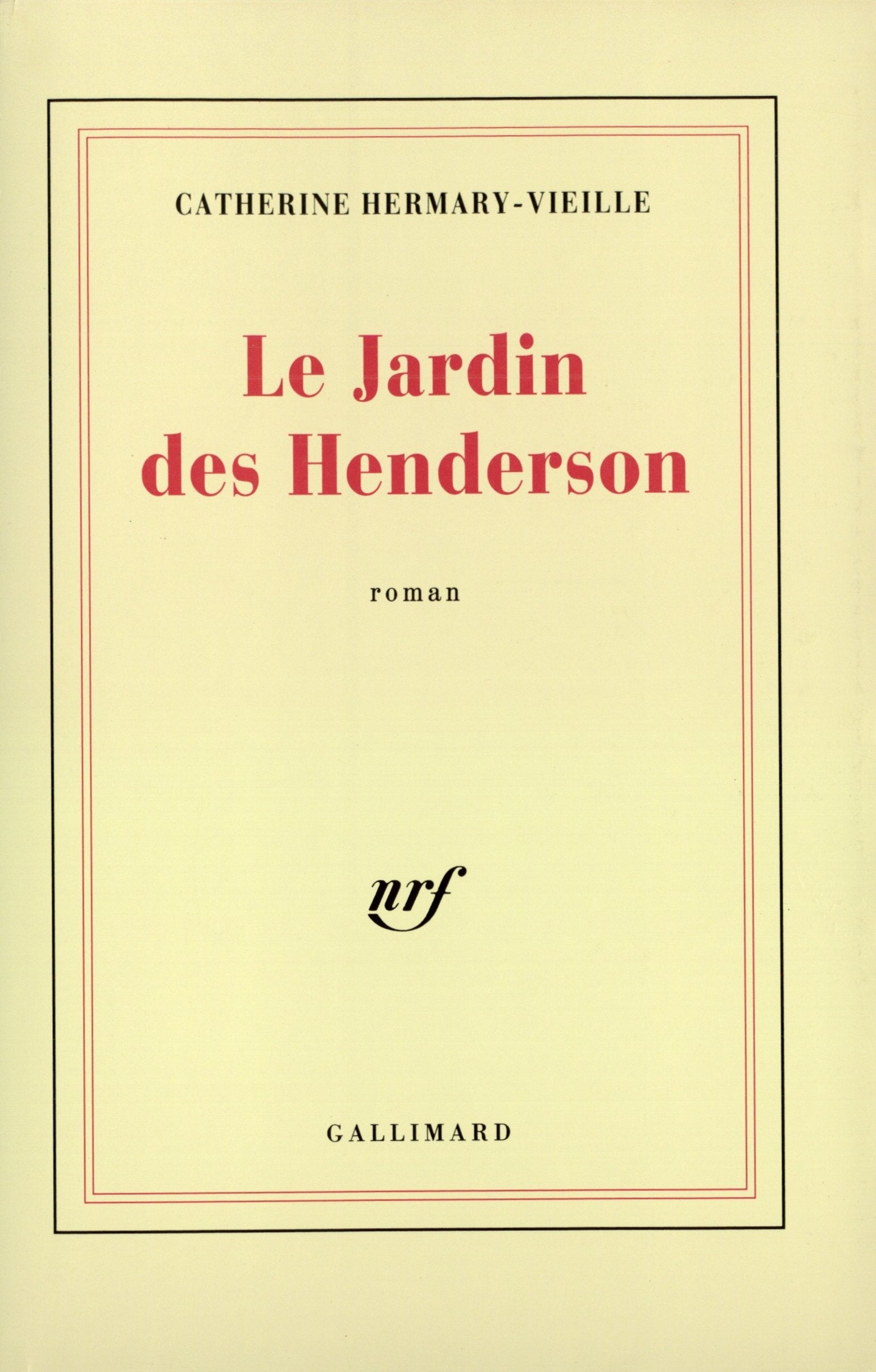 Le Jardin des Henderson 9782070714407