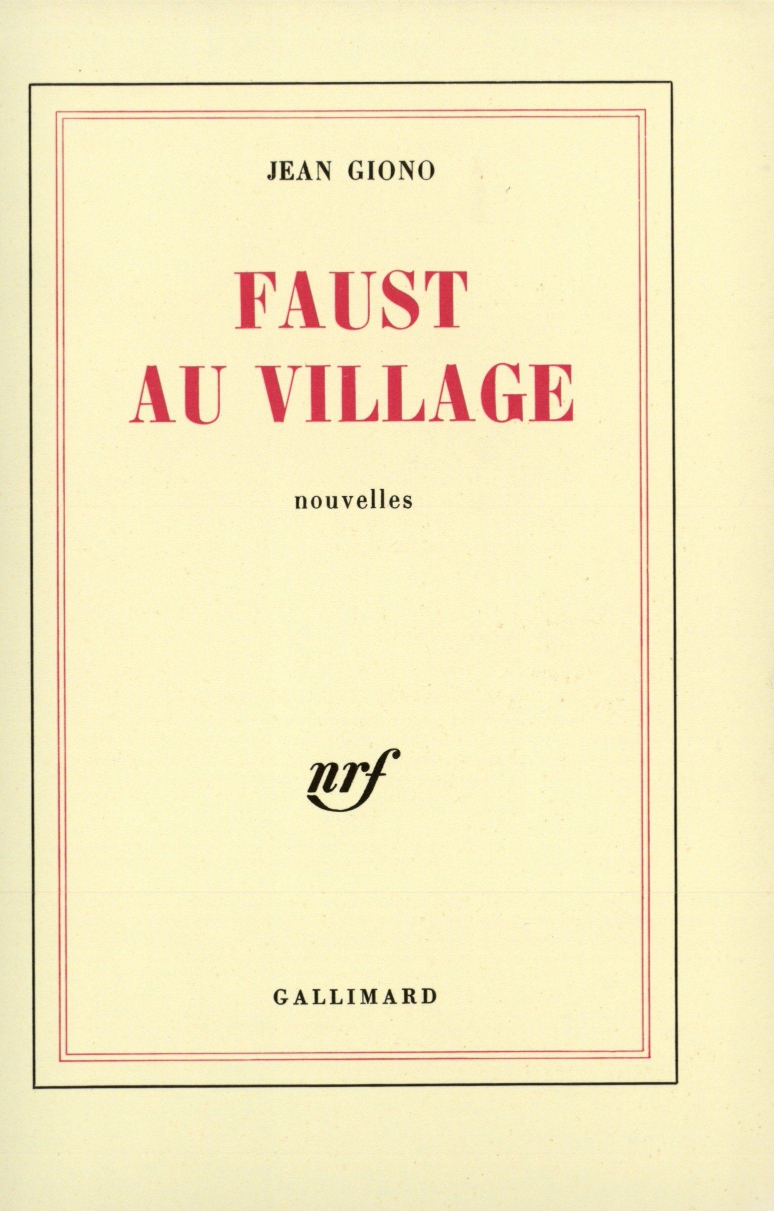 Faust au village 9782070297368