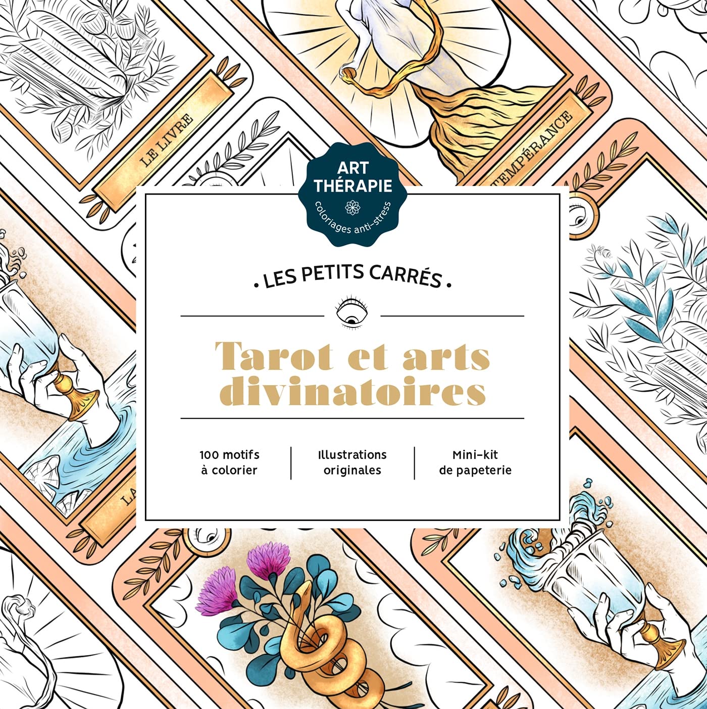 Les Petits carrés d'Art-thérapie Tarot et arts divinatoires 9782019461775