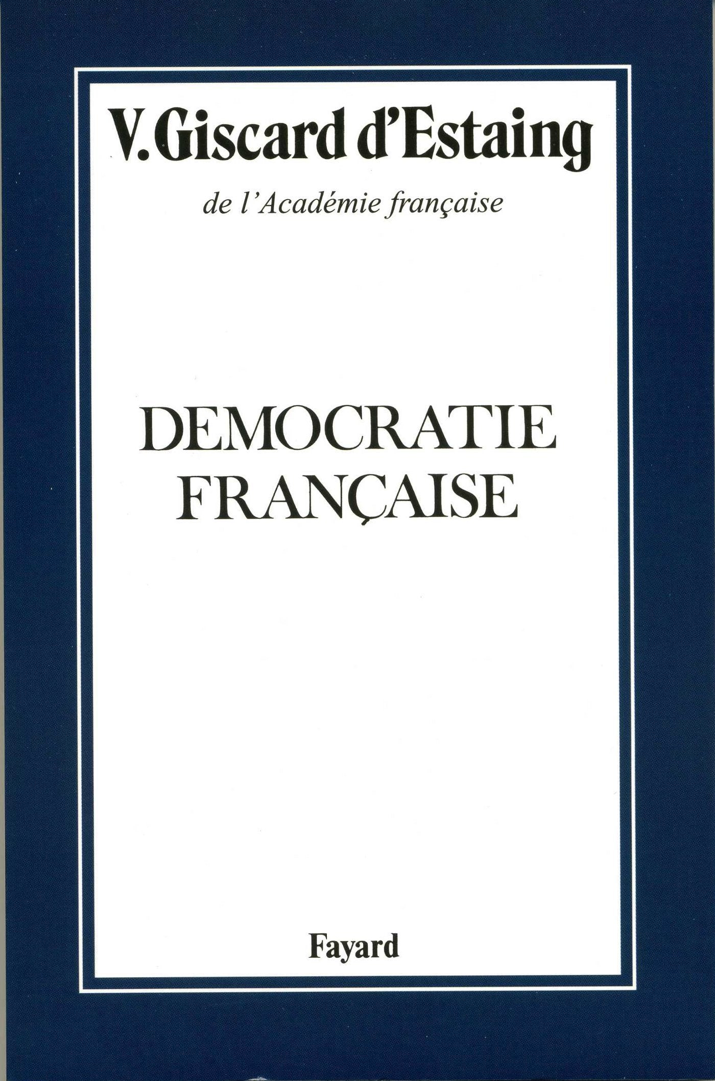 Démocratie française 9782213003955