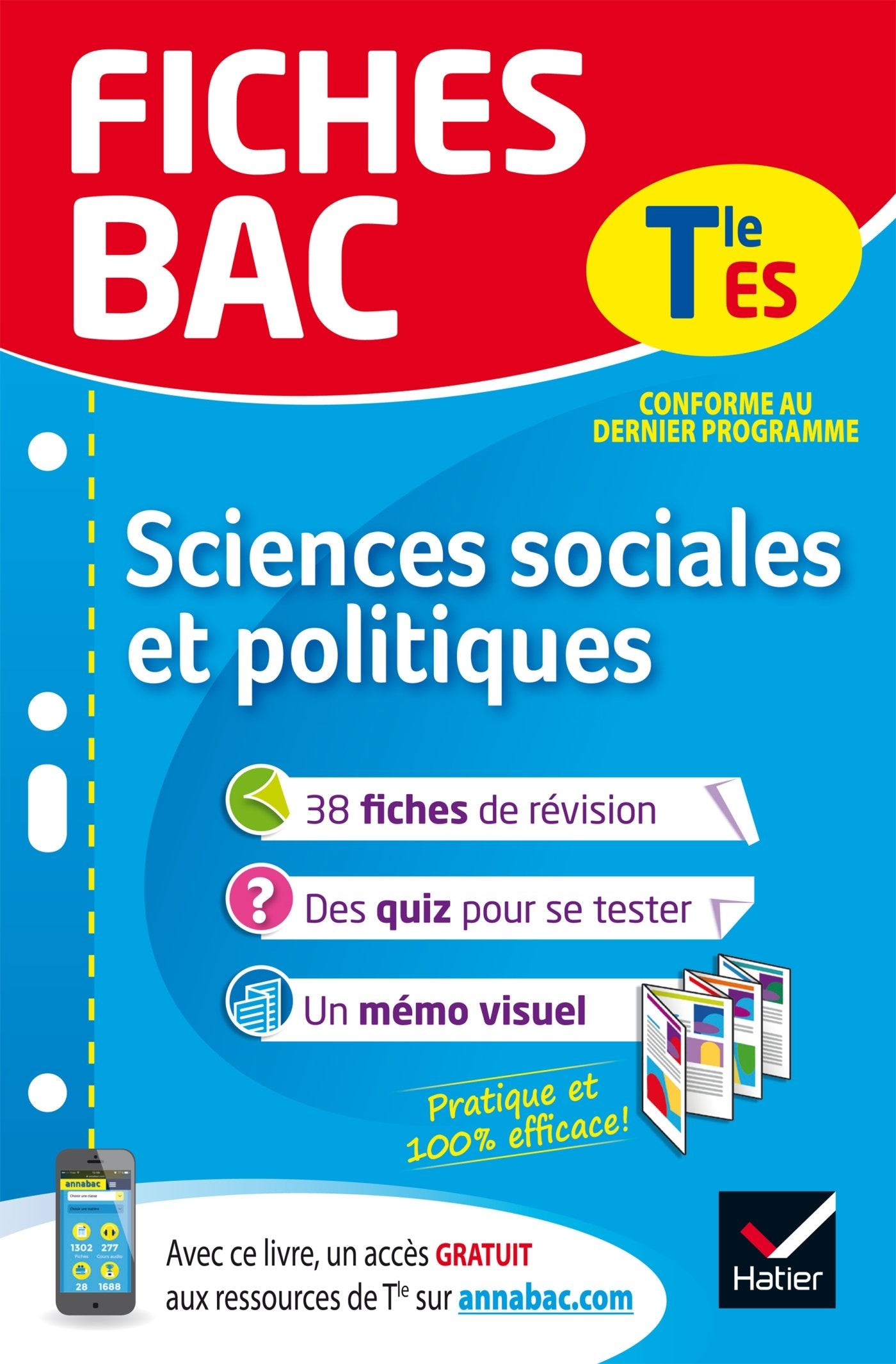 Fiches bac Sciences sociales et politiques Tle ES: fiches de révision Terminale ES 9782401044425
