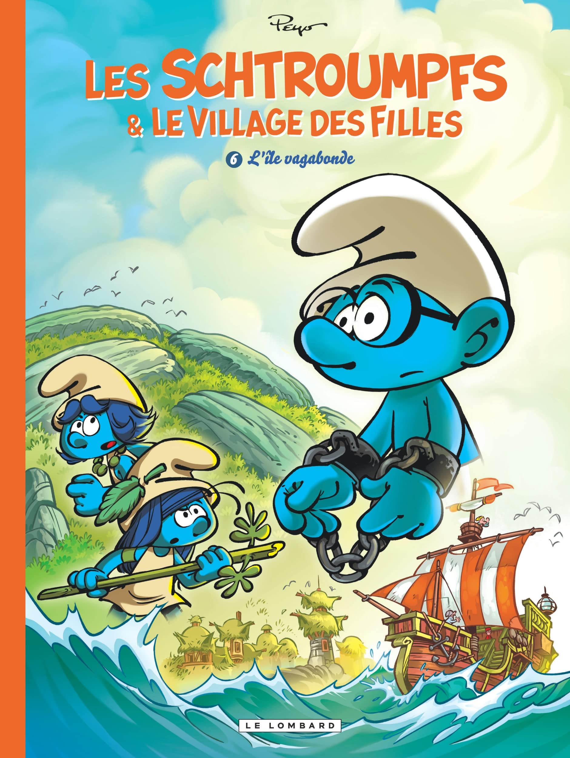 Les Schtroumpfs et le village des filles - Tome 6 - L'île vagabonde 9782808211000