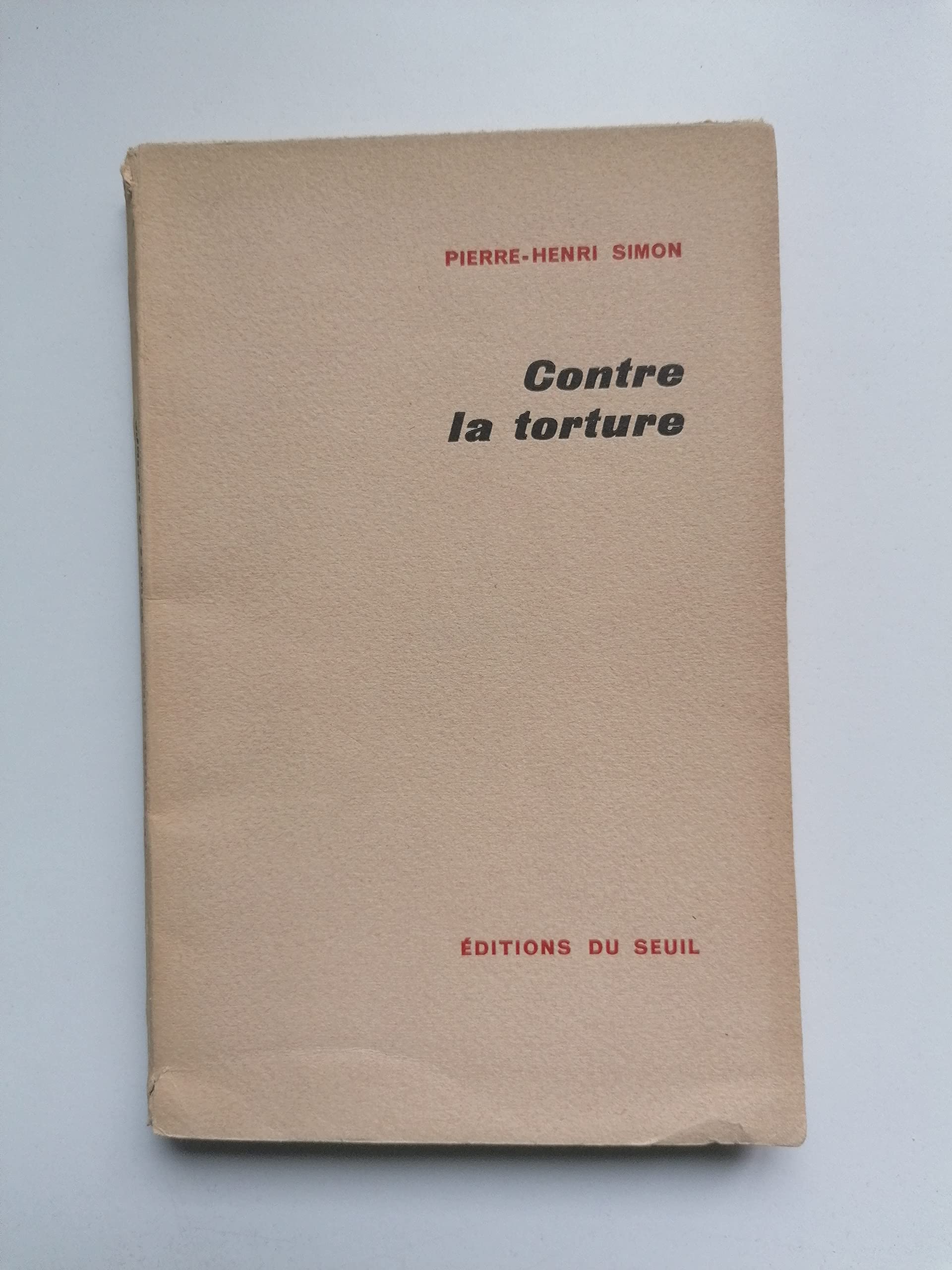 Contre la torture 9782020021418
