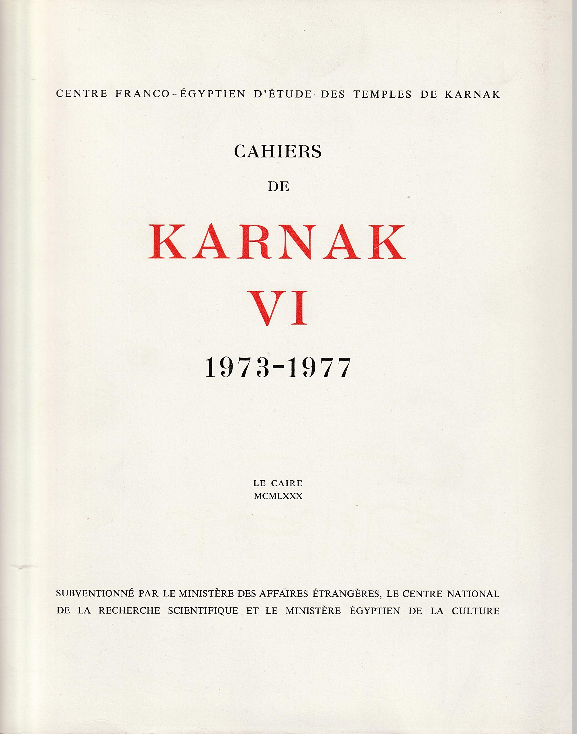 Cahiers de Karnak 9782222029182