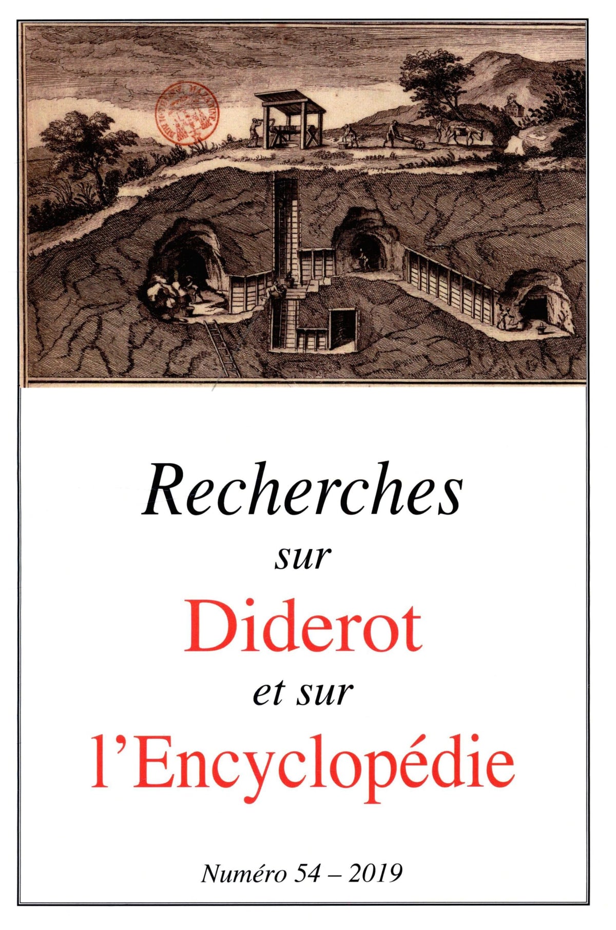 Revue recherches sur diderot et sur l encyclopedie 54 - 2019 9782954387161