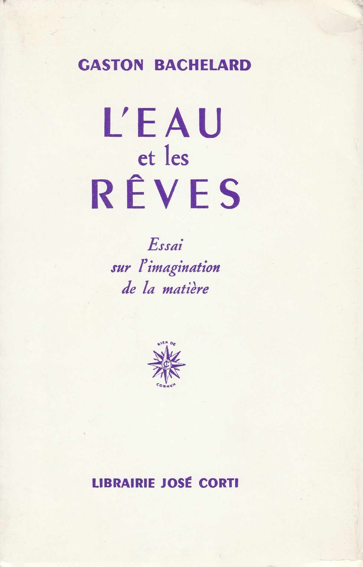 L'Eau et les rêves 9782714301932