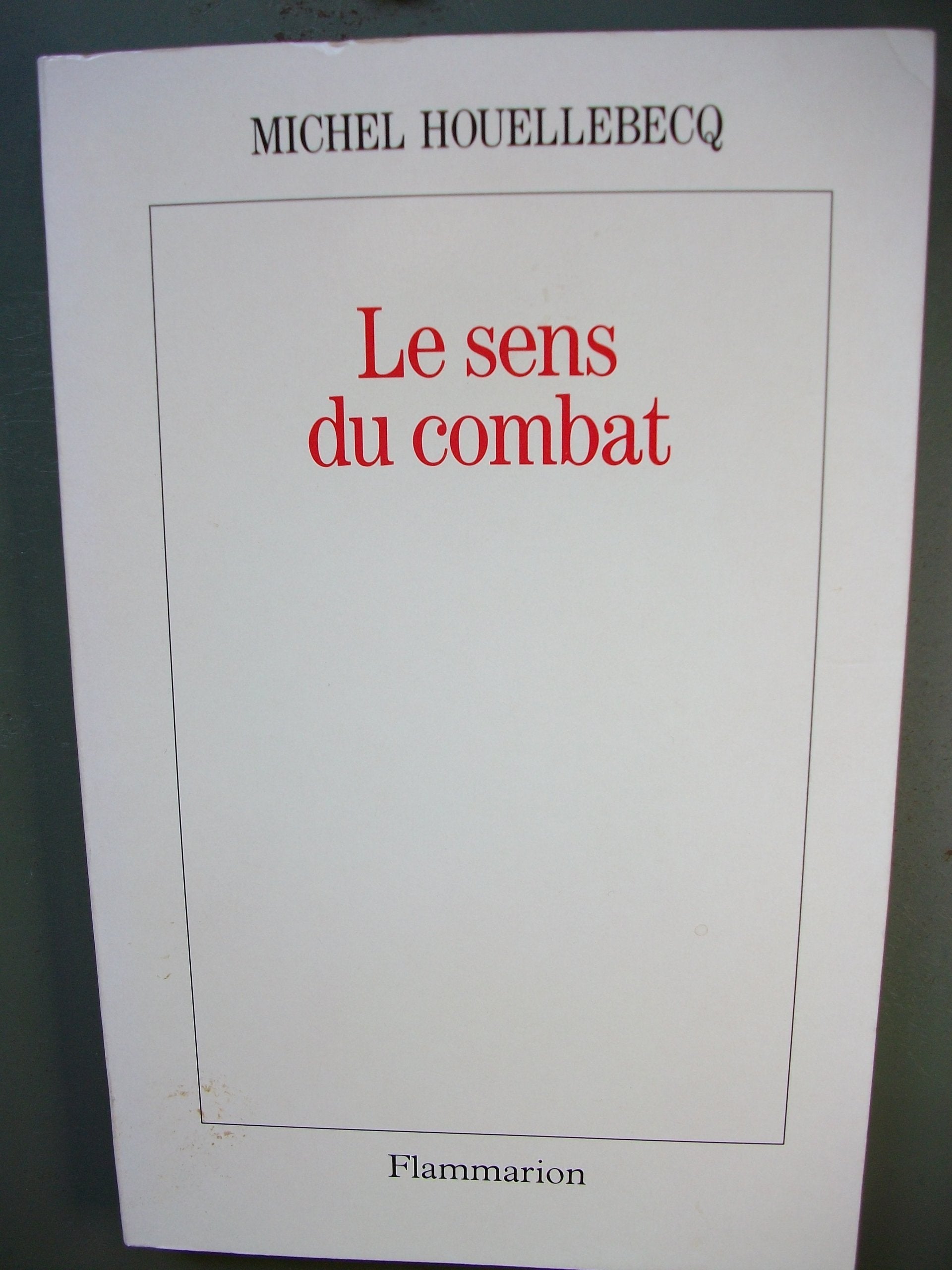 Le Sens du combat - Prix de Flore 1996 9782080672698