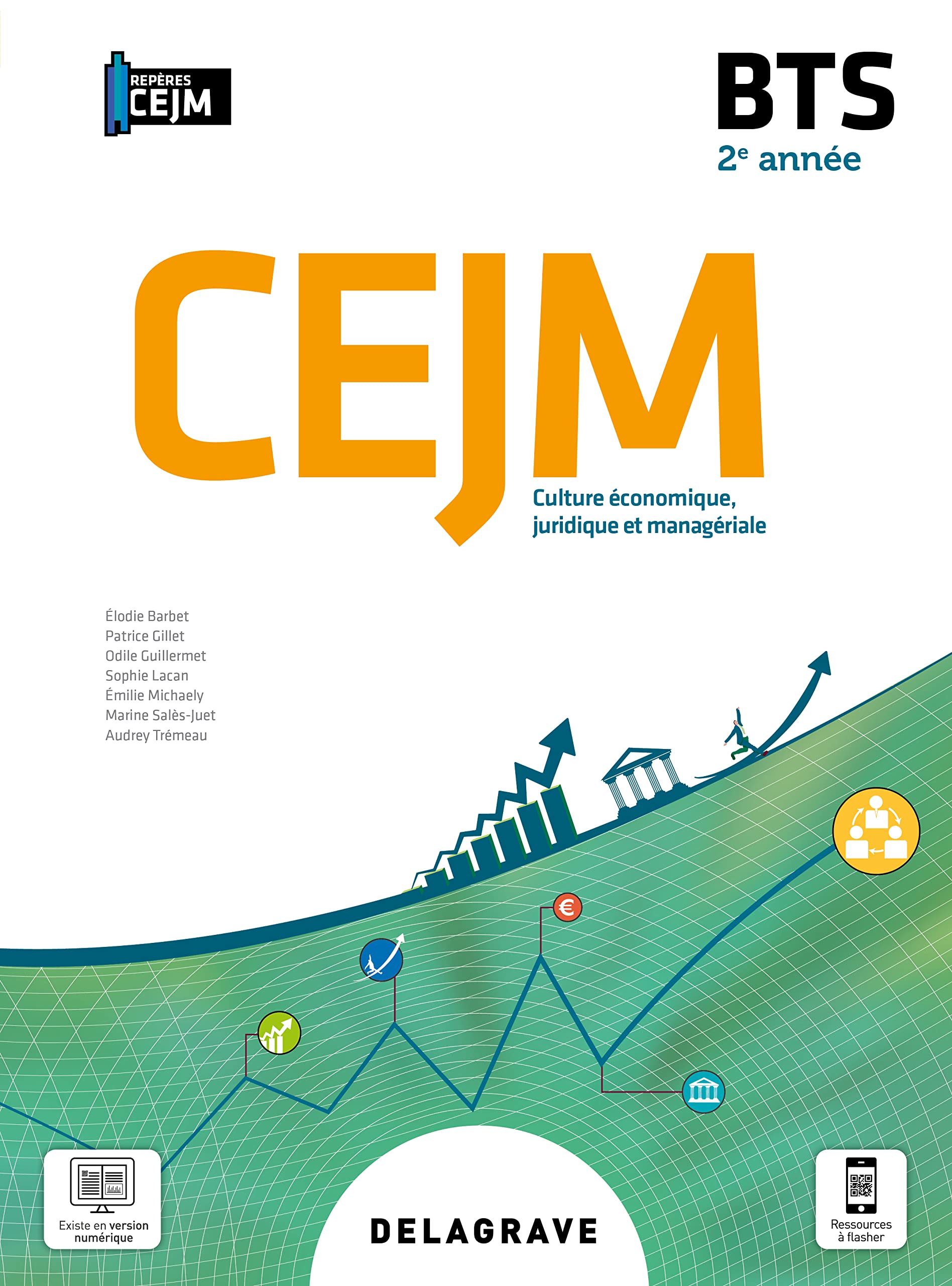 Culture économique, juridique et managériale (CEJM) 2e année BTS (2021) - Pochette élève 9782206308739