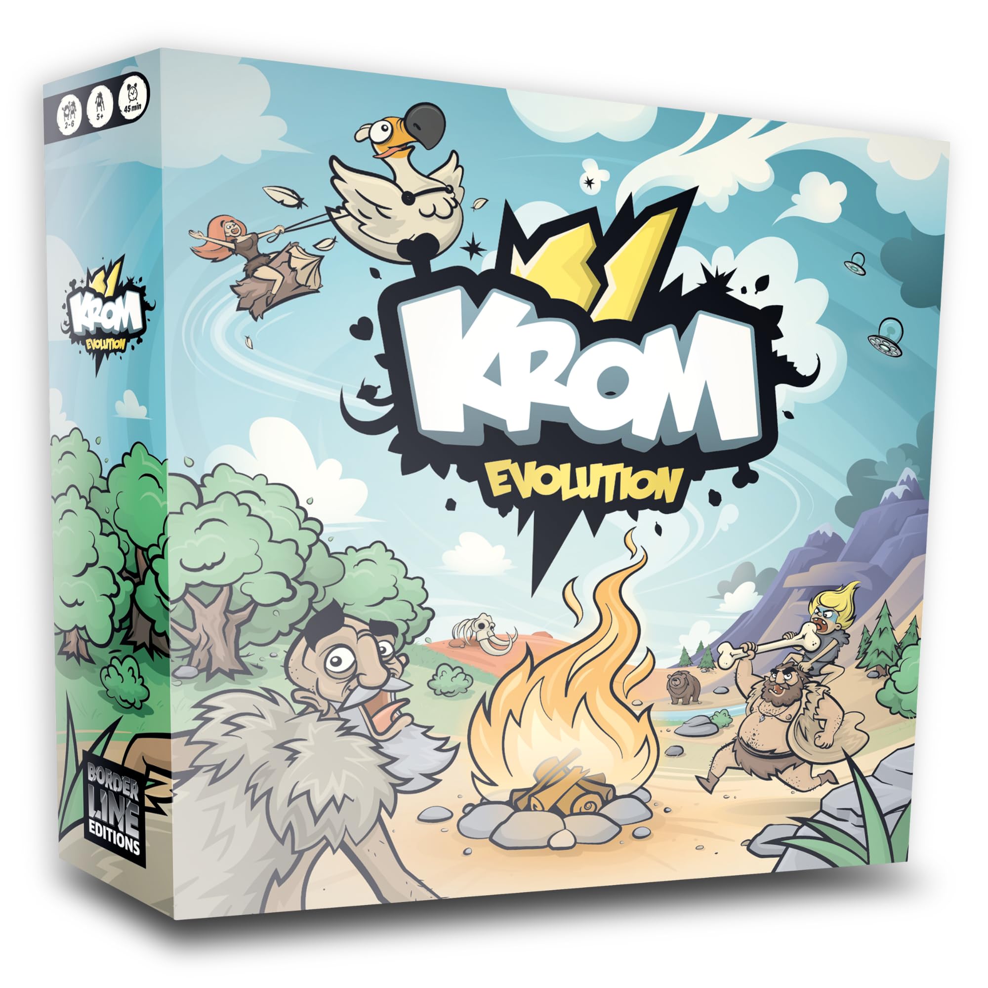 Borderline Editions – Krom – Jeu de société - Jeu de stratégie drôle et Facile - A Jouer en Famille – Dès 7 Ans – 2 à 6 Joueurs, Petit 3770003625599