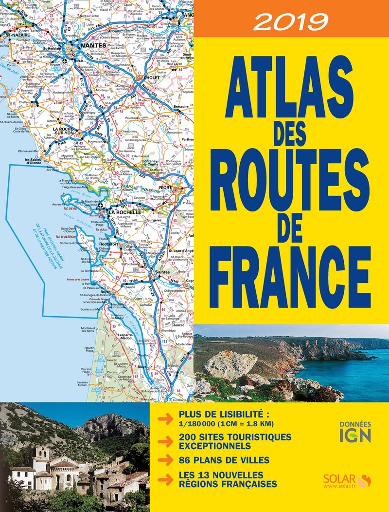 ATLAS DES ROUTES DE FRANCE 2019 9782263156205