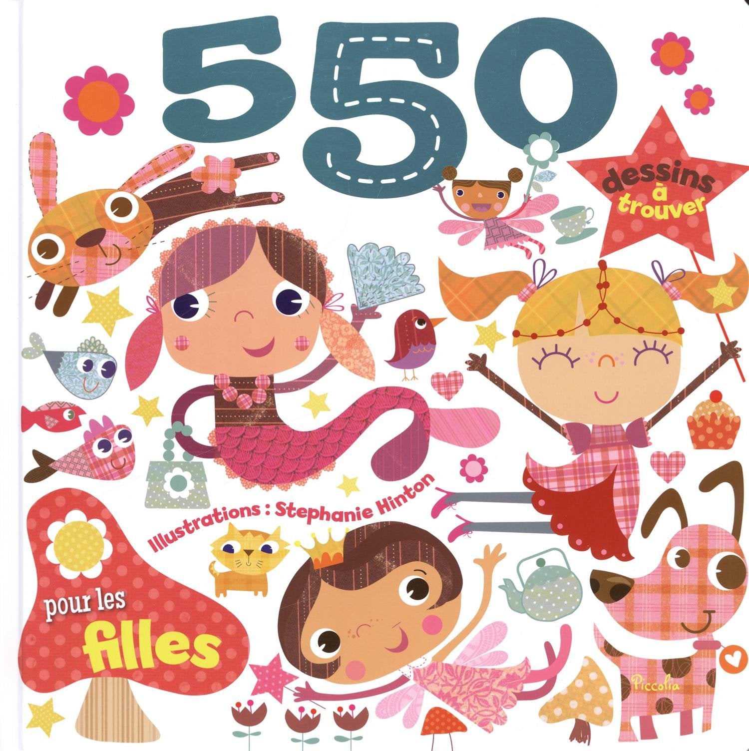 550 dessins à trouver pour les filles 9782753026537
