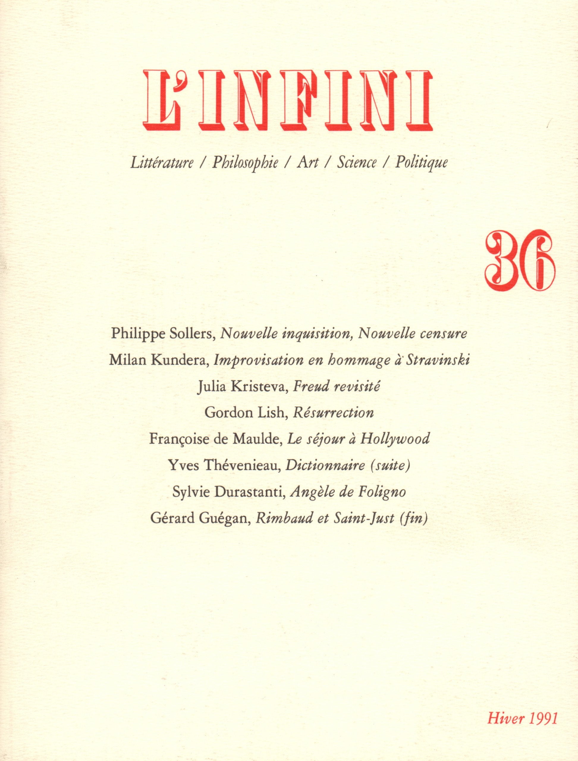 L'Infini 9782070724840