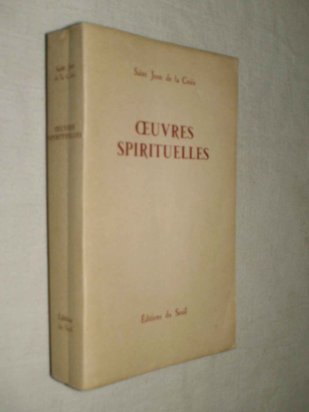 Oeuvres spirituelles de Saint-Jean 9782020032520