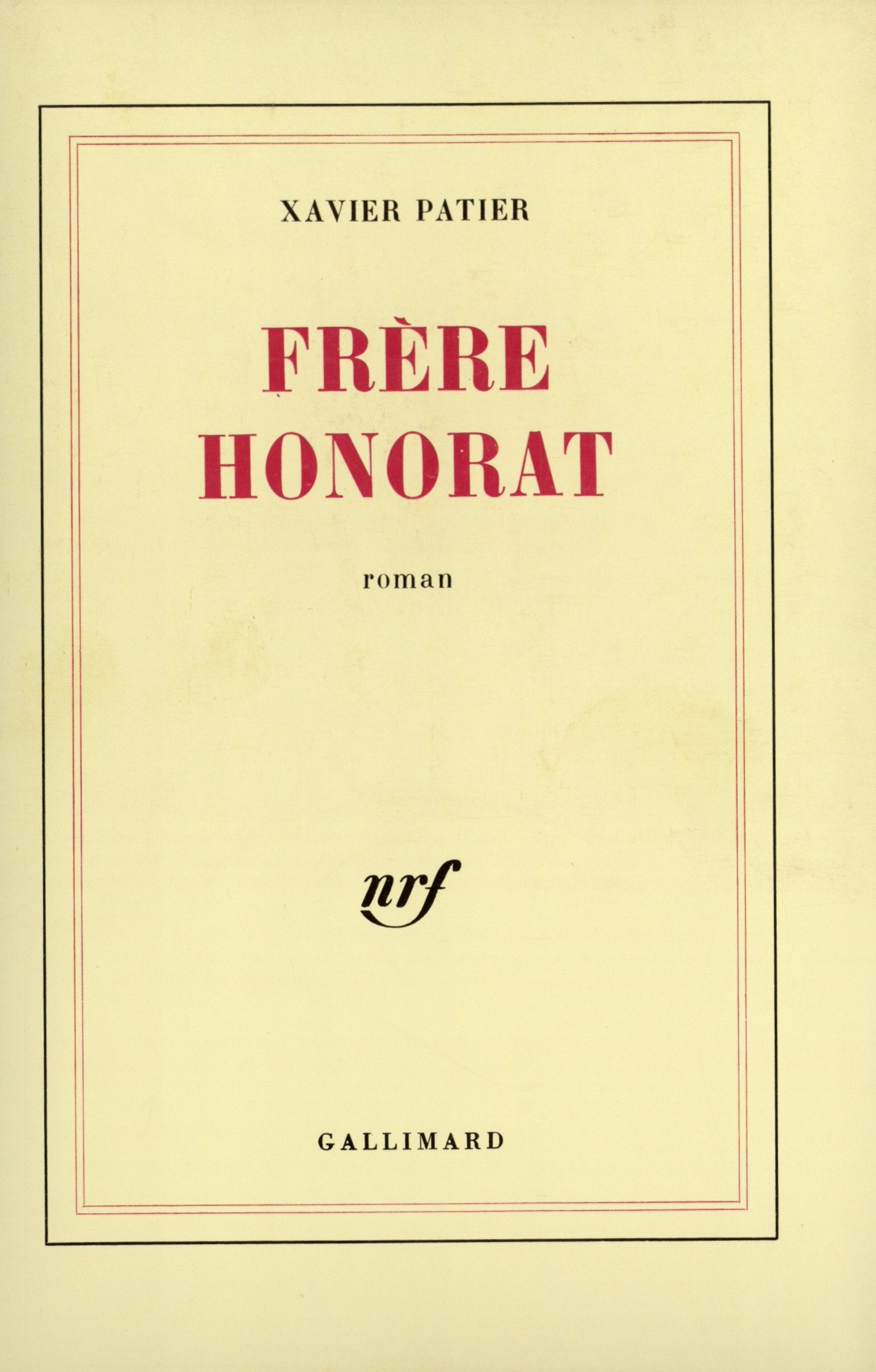 Frère Honorat 9782070707348