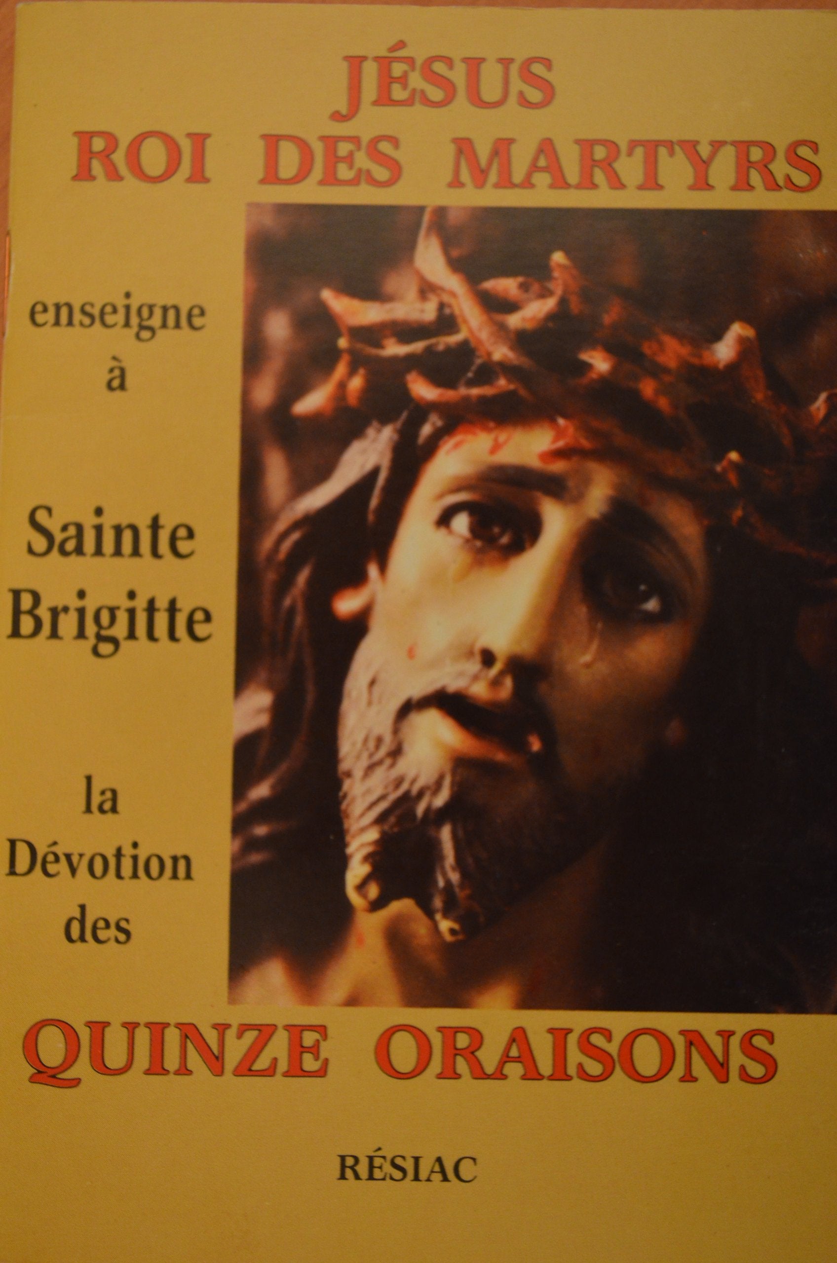 JESUS ROI DES MARTYRS: ENSEIGNE A SAINTE BRIGITTE, LA DEVOTIONS DES 15 ORAISONS 9782852680722