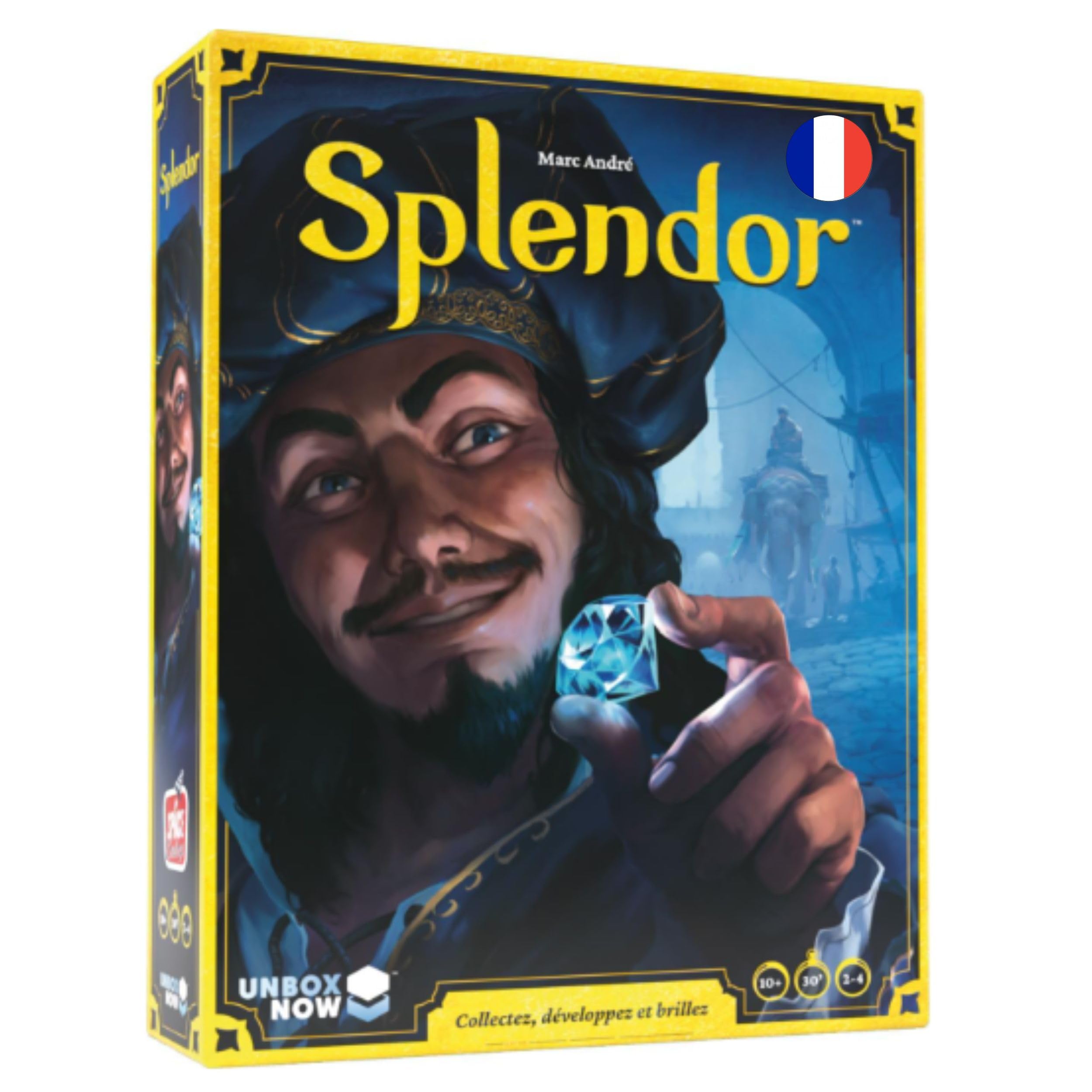 Asmodee - Splendor - Jeu de Société dès 10 Ans - Version Française - Jeu de Réflexion & Statégie Famille - Devenez Un Marchand de la Renaissance - 2 à 4 Joueurs - 30 Min - Space Cowboys 3558380020974