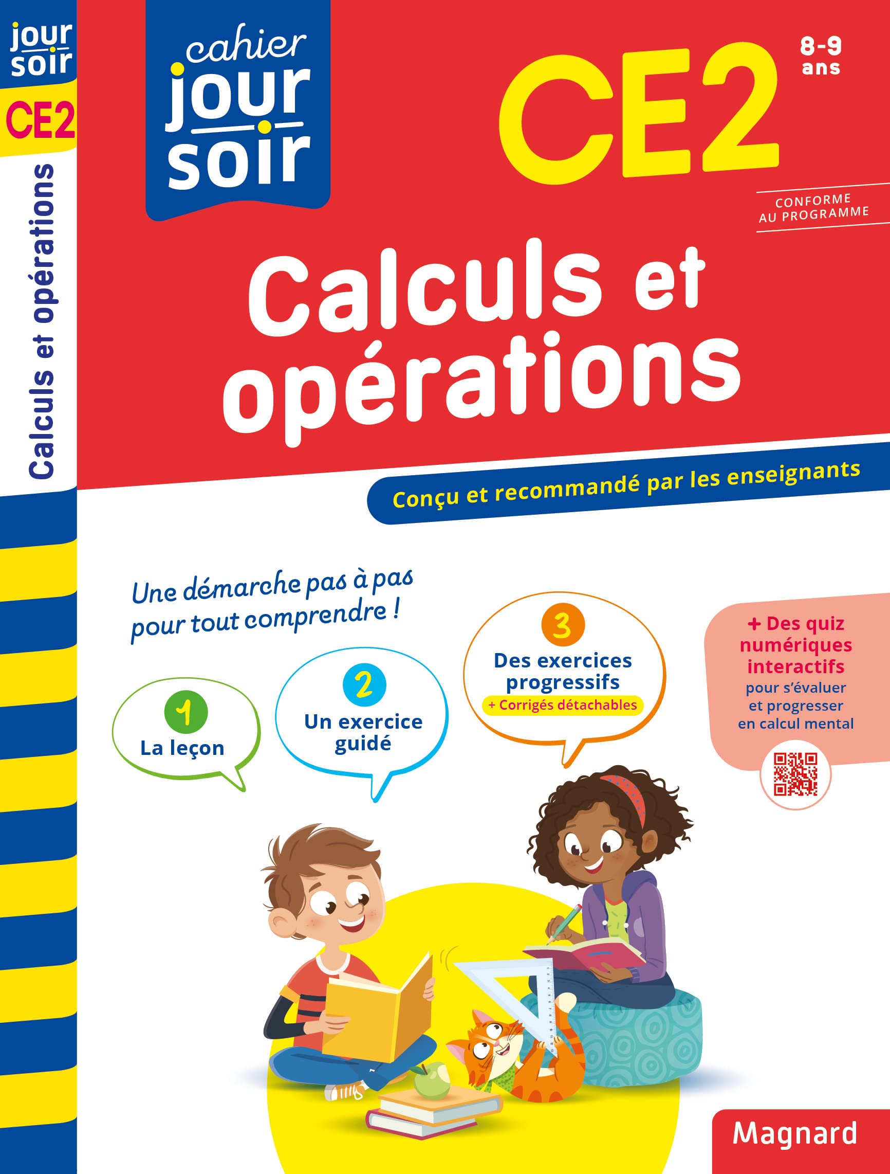 Calculs et opérations CE2 - Cahier Jour Soir: Conçu et recommandé par les enseignants 9782210777149