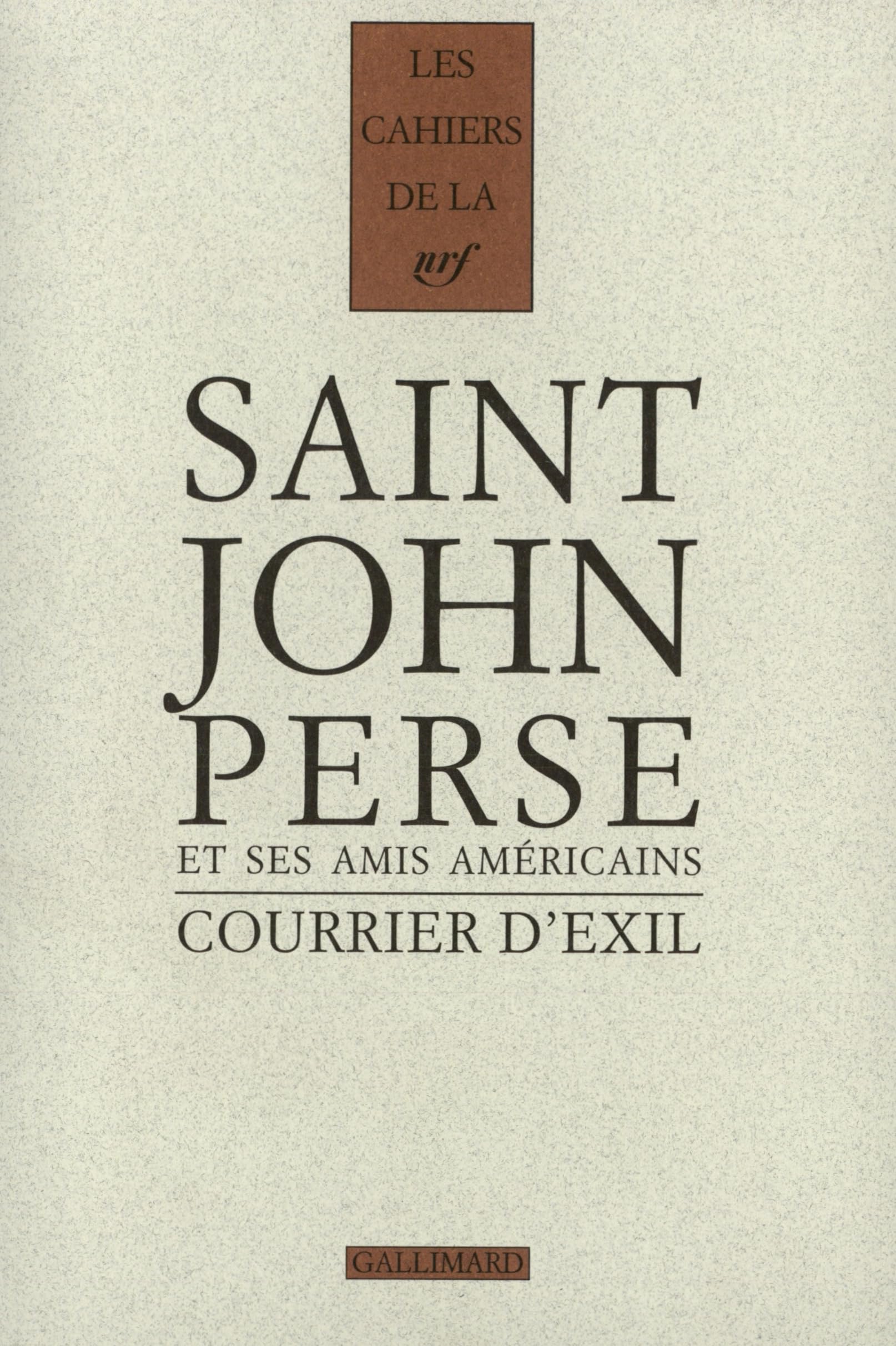 Courrier d'exil 9782070761838