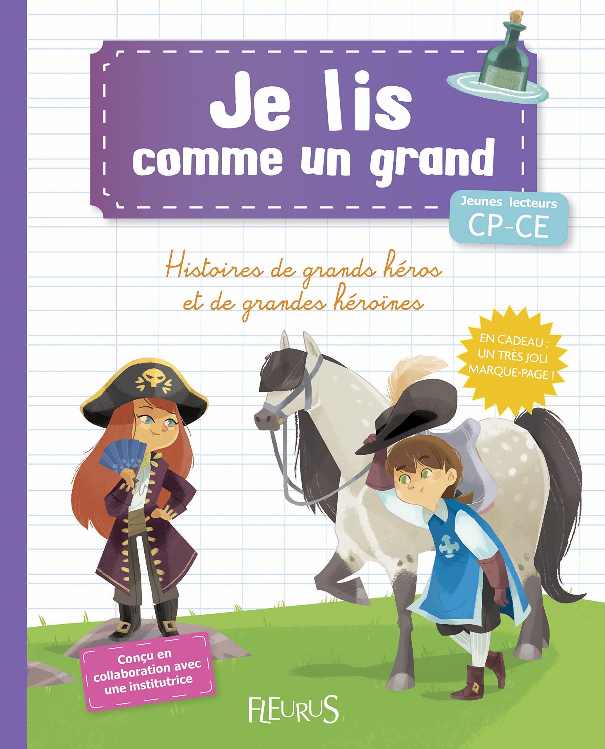 HISTOIRES DE GRANDS HEROS ET DE GRANDES HEROINES (+MARQUE-PAGE) 9782215125945