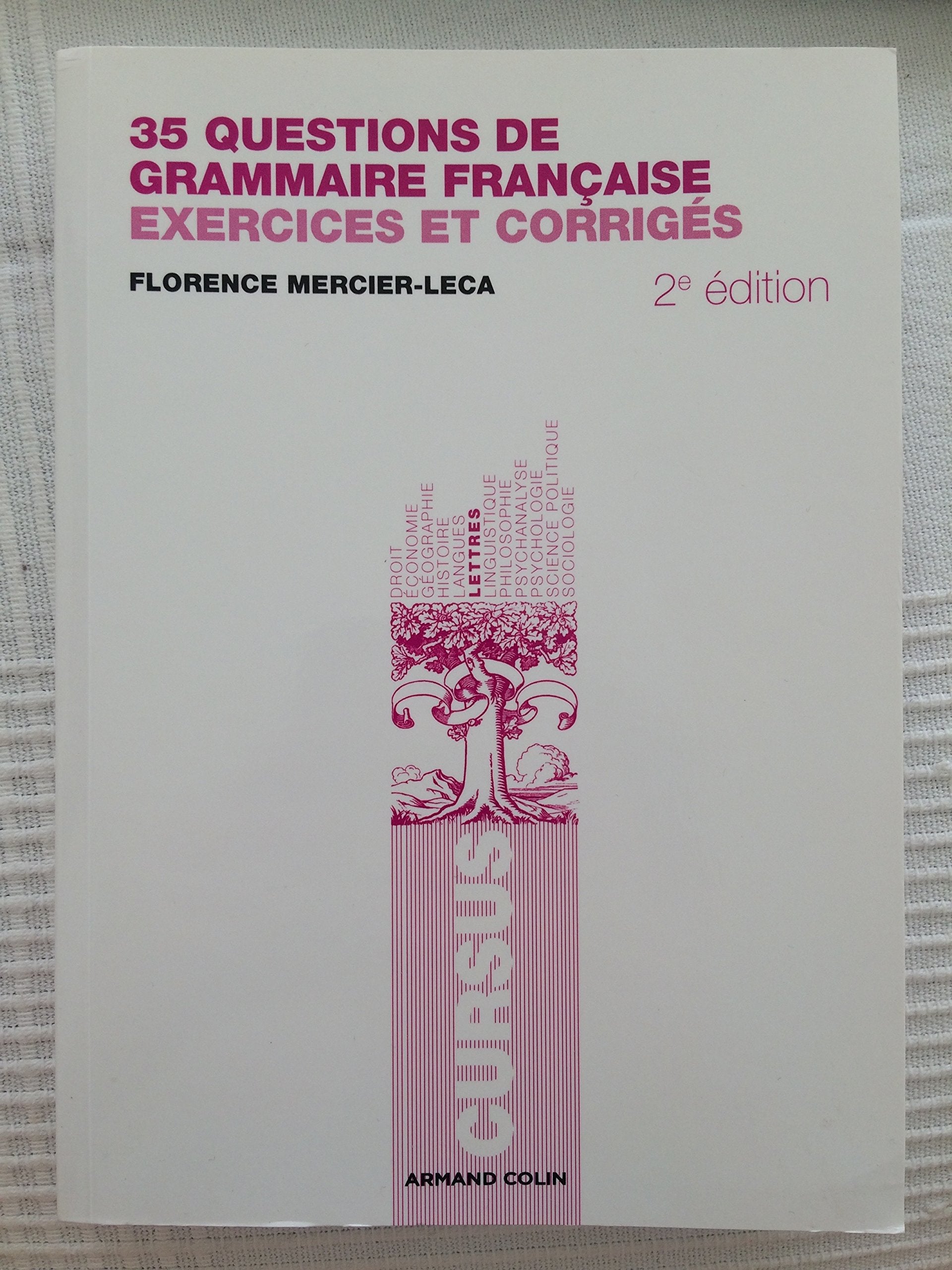 35 questions de grammaire française: Exercices et corrigés 9782200250065
