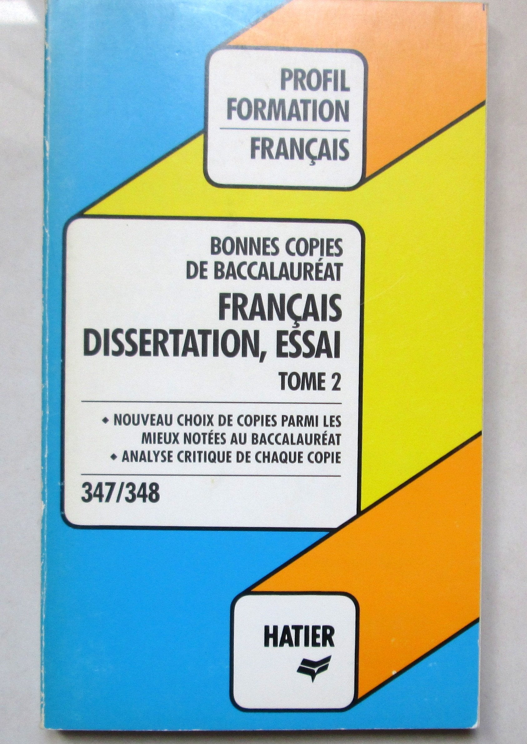 Bonnes copies de bac, français (Profil formation) 9782218050183
