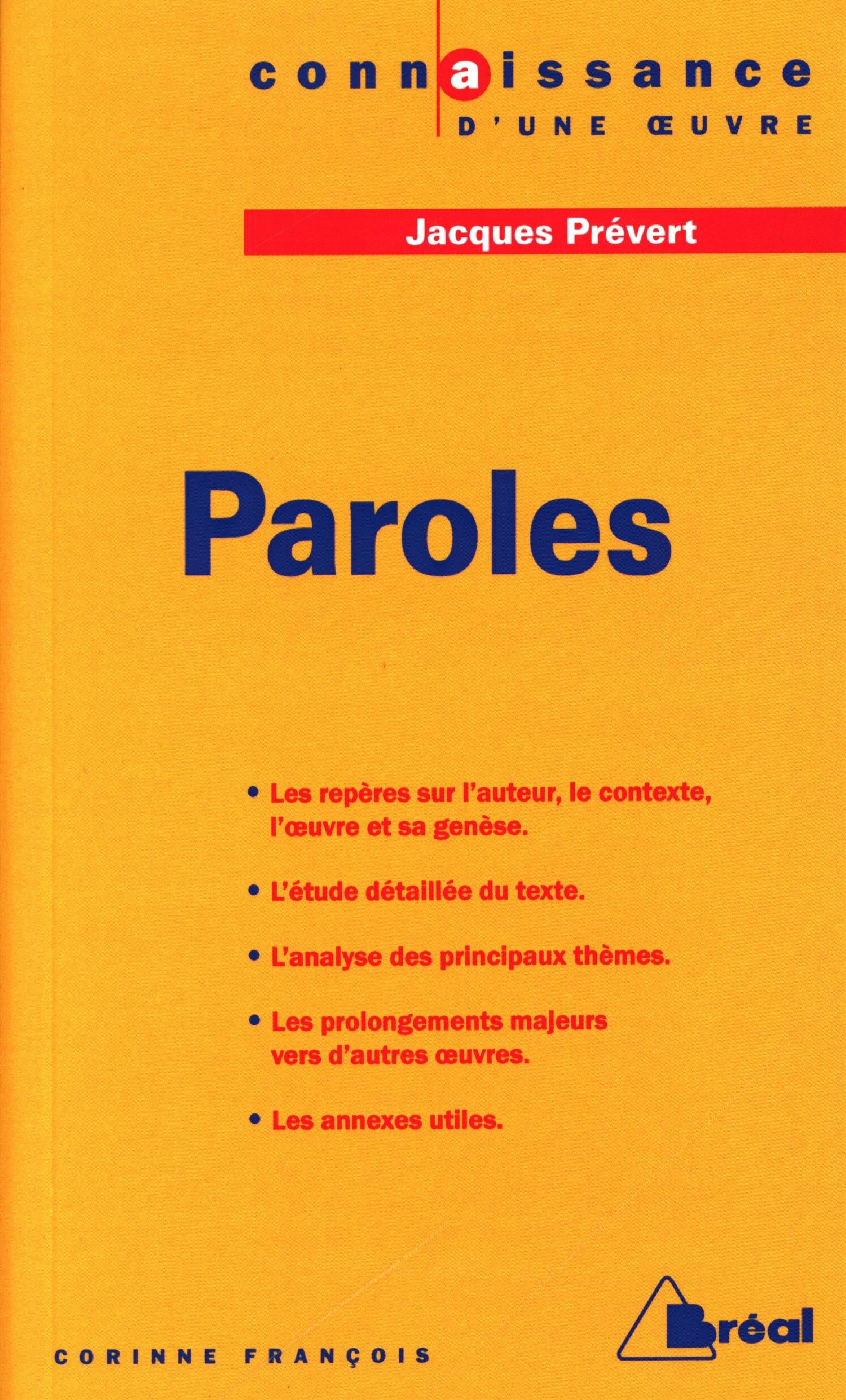 Paroles, Jacques Prévert 9782842917029