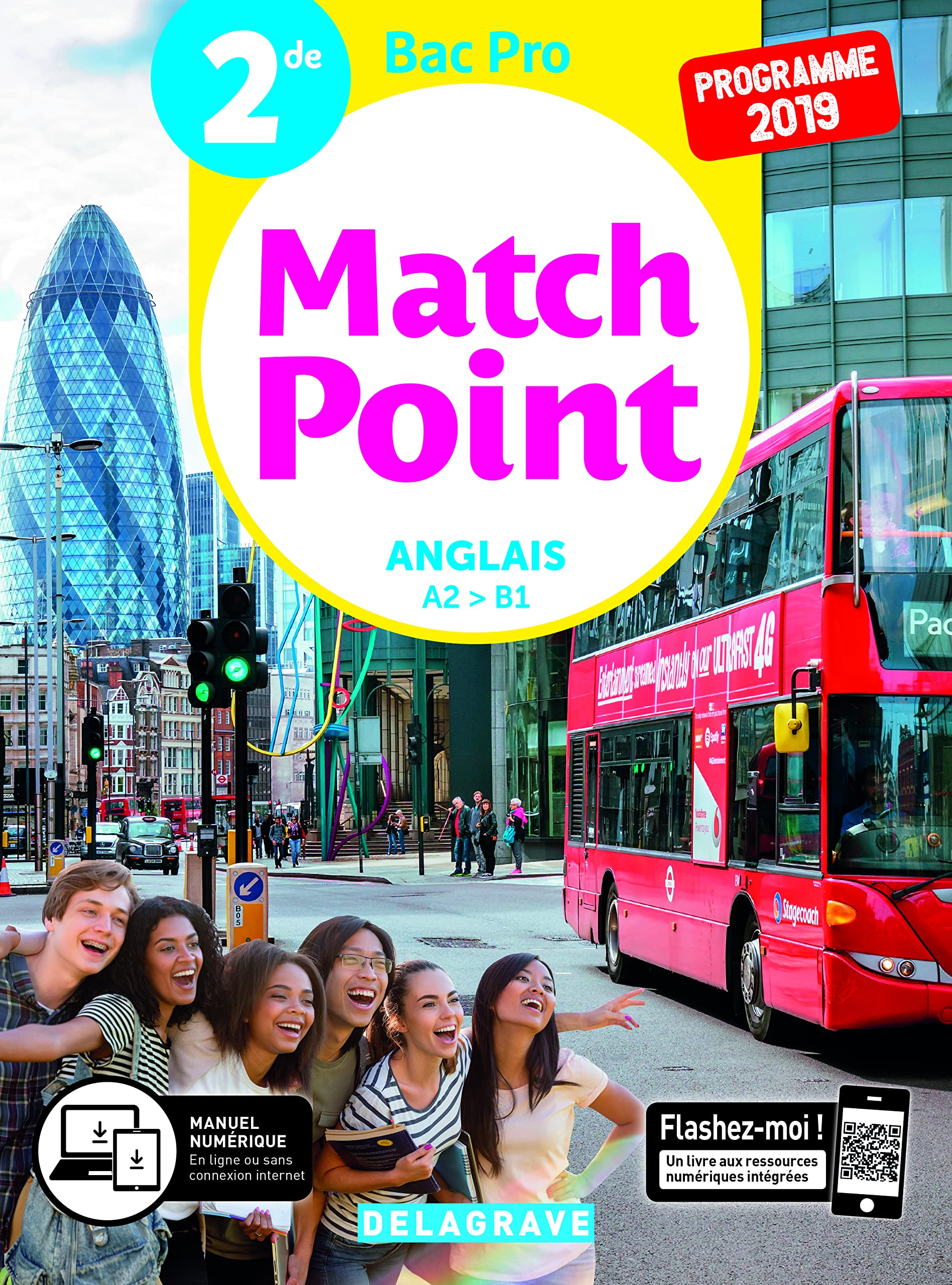 Match Point Anglais 2de Bac Pro (2019) - Pochette élève 9782206401768