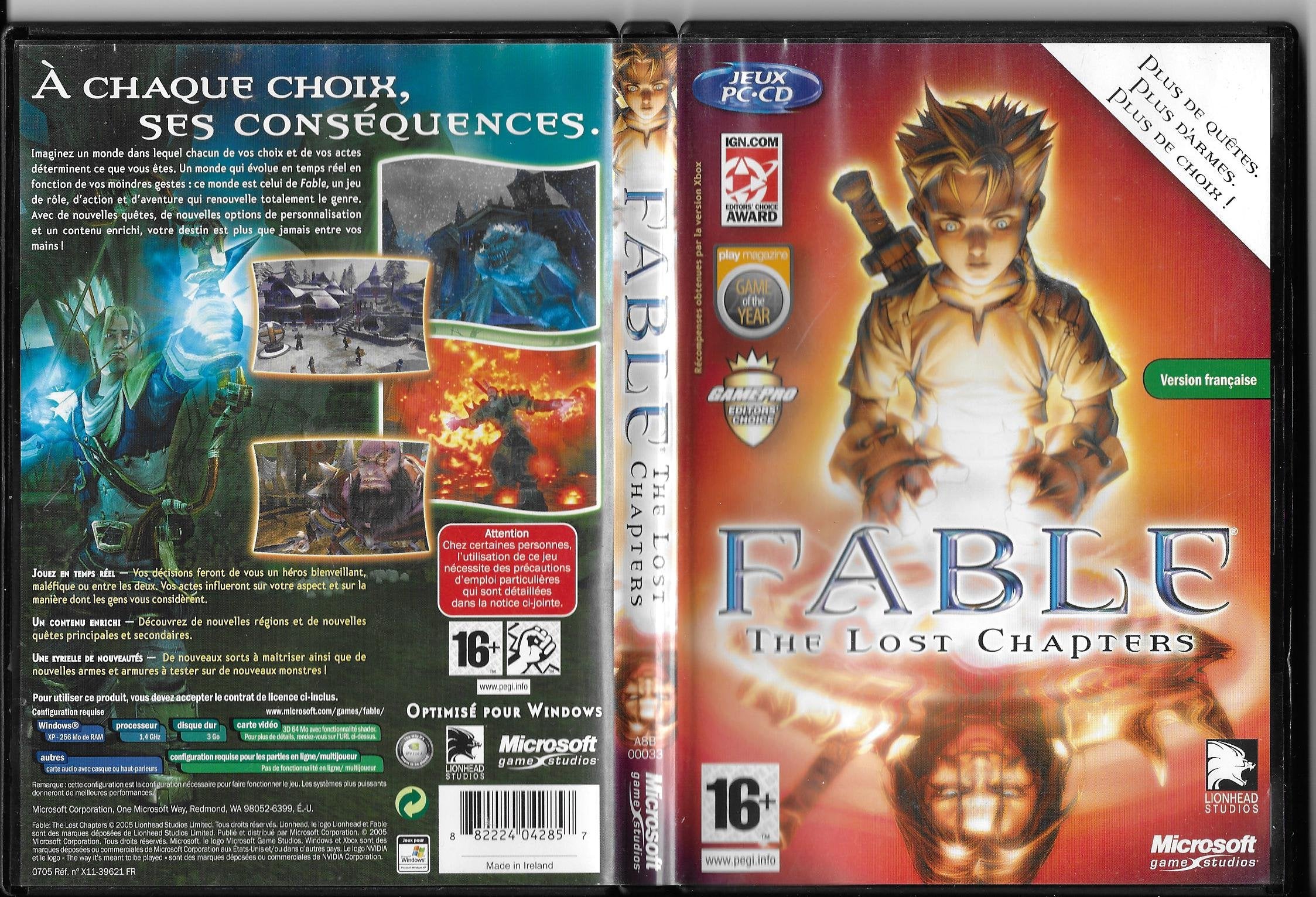 Fable the Lost Chapters 0882224042857