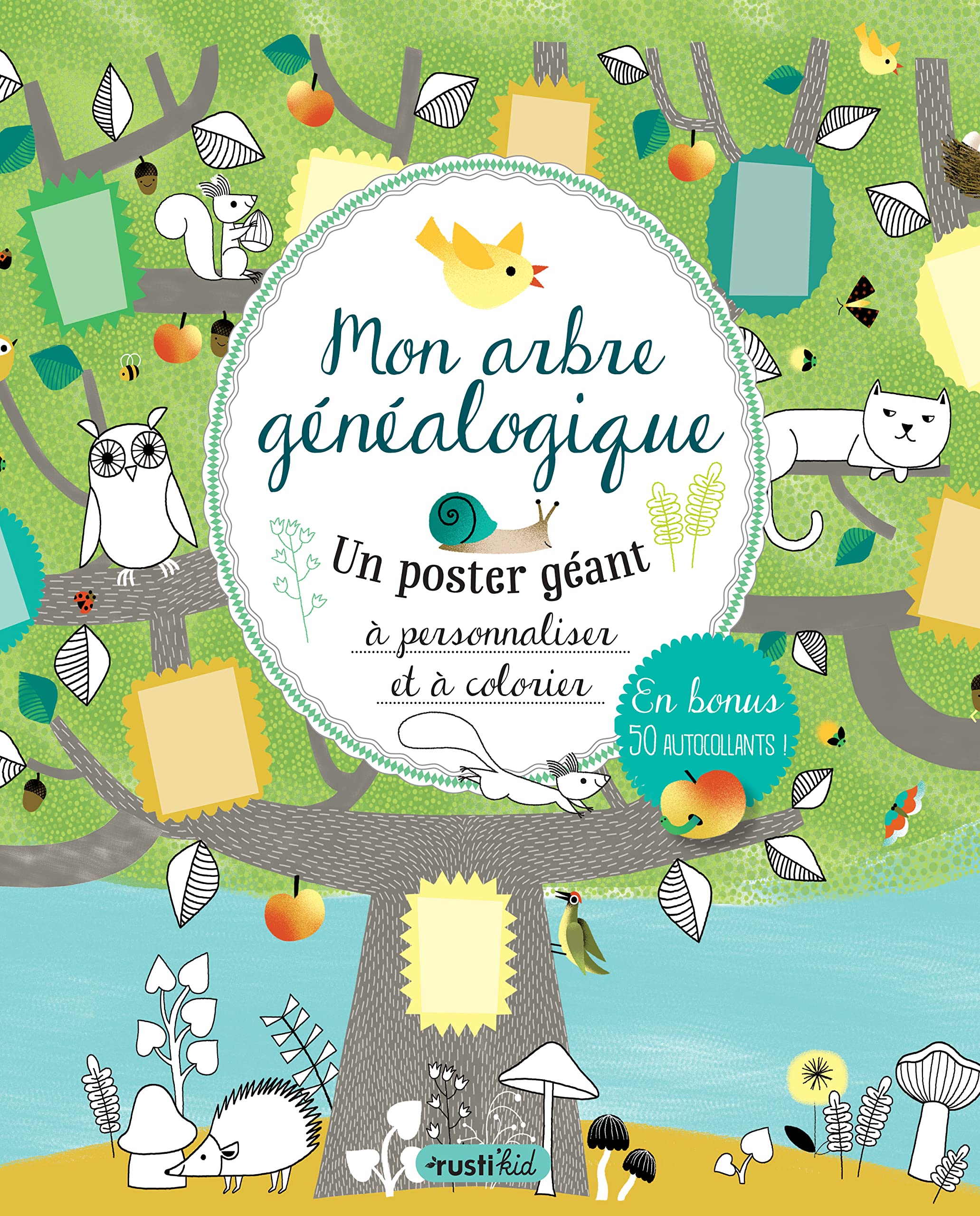 Mon arbre généalogique: Un poster géant à personnaliser et à colorier 9782815306690
