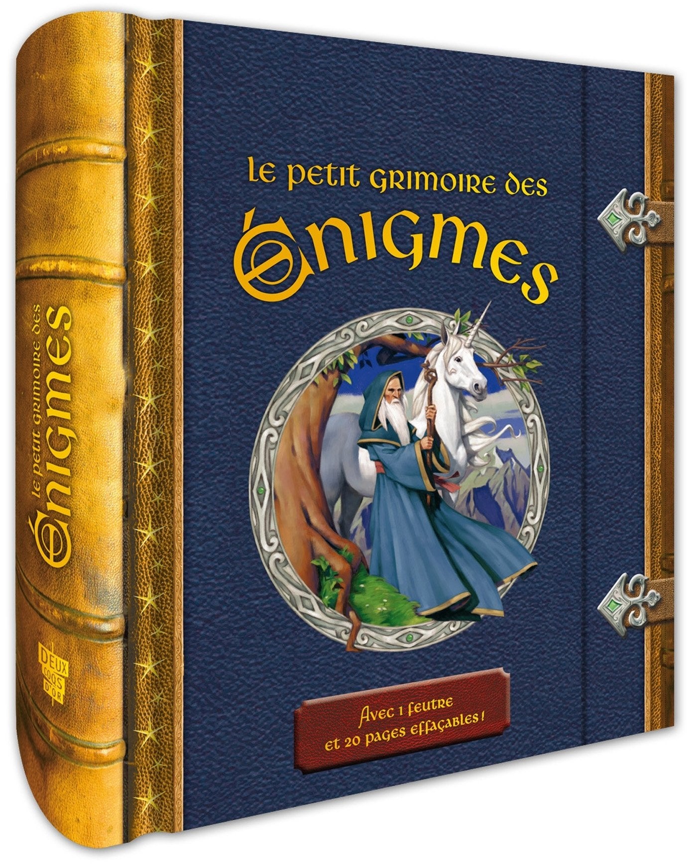Le petit grimoire des énigmes - livre avec feutre effaçable 9782013943918