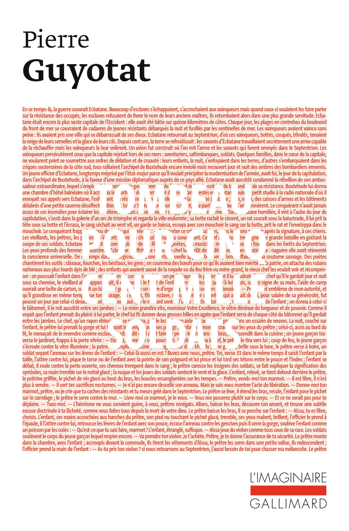 Tombeau pour cinq cent mille soldats: Sept chants 9782070207220