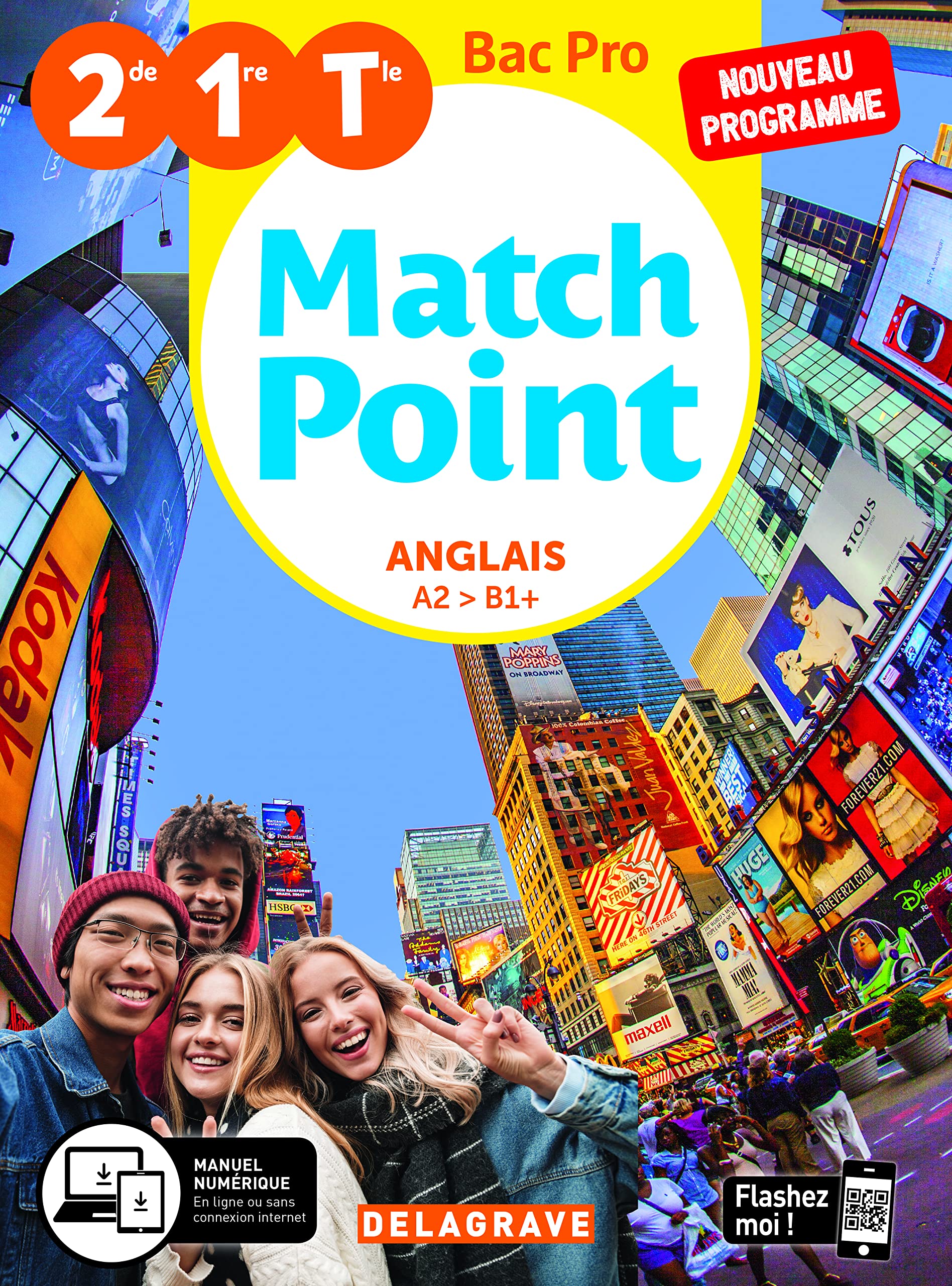 Match Point Anglais 2de, 1re, Tle Bac Pro (2020) - Pochette élève 9782206402086
