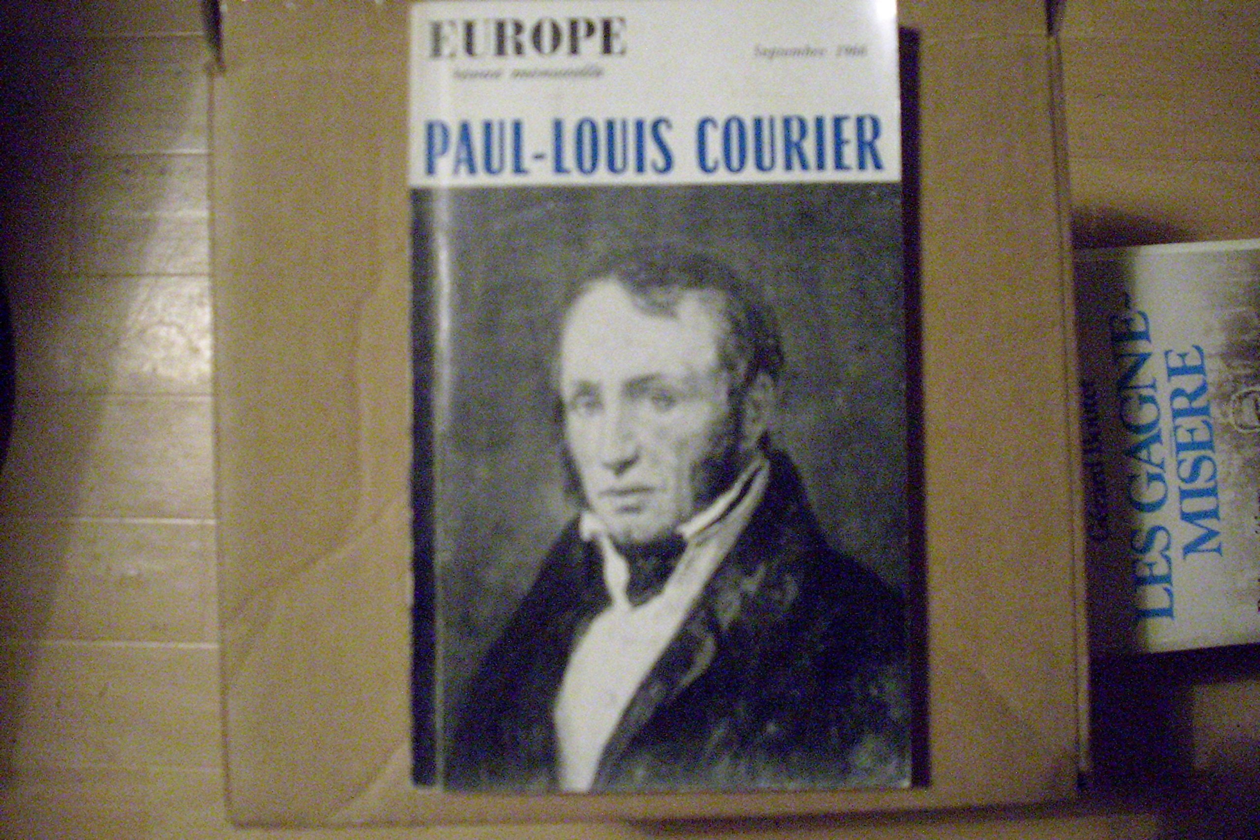 Revue Europe, N° 449 , septembre 1966. Paul Louis Courier