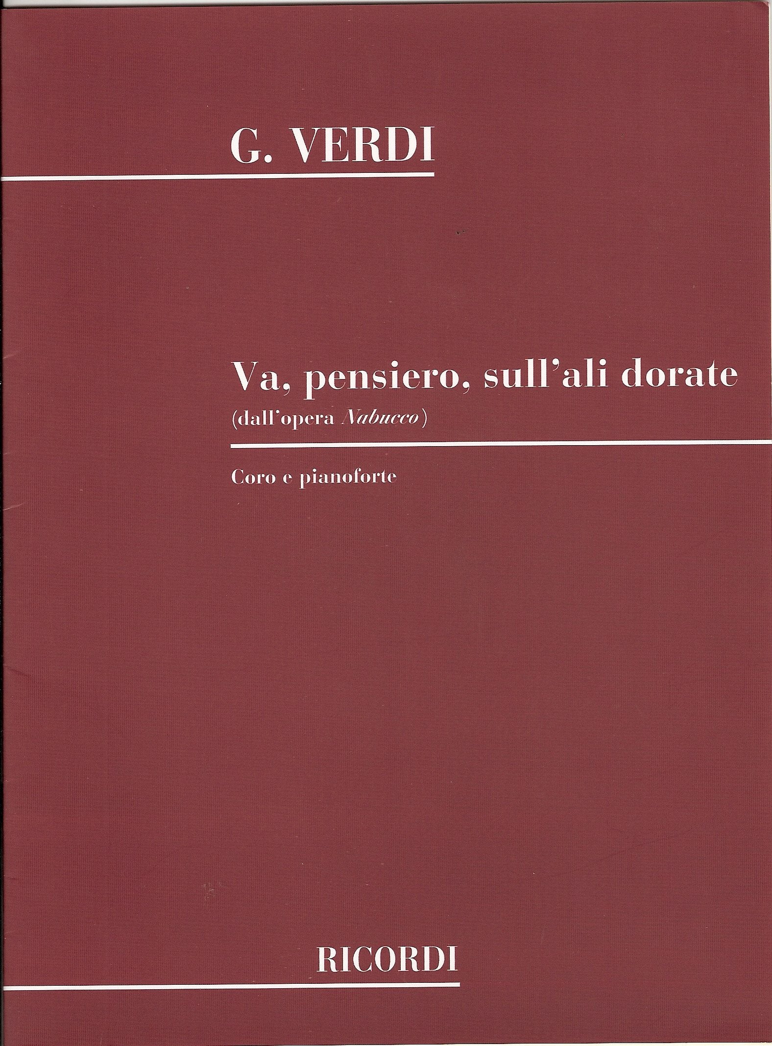 Va pensiero sull'ali dorate - Cht/Po 9790041039244