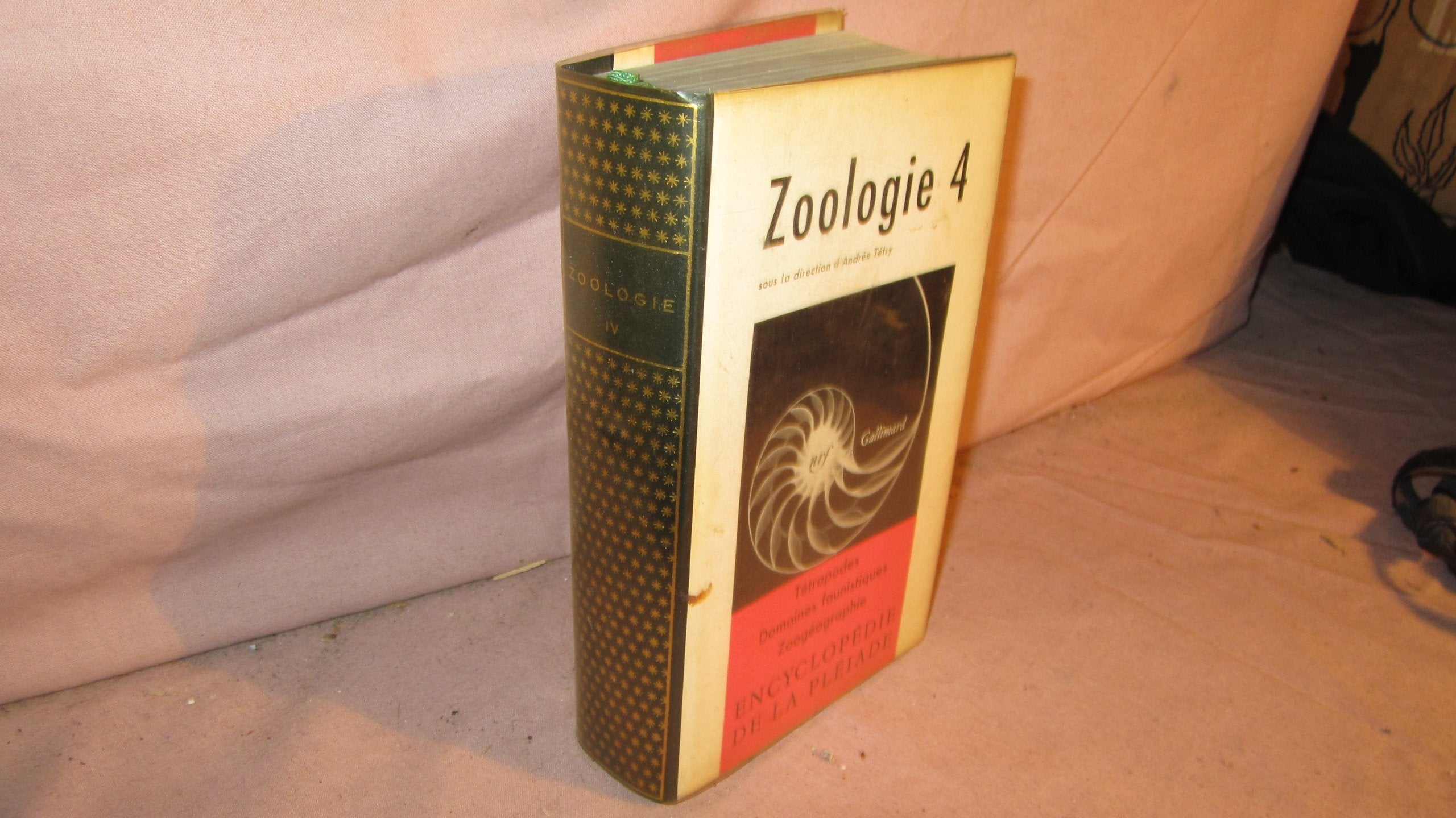 Zoologie, tome 4 : Tétrapodes - Domaines faunistiques - Zoogéographie 9782070107964