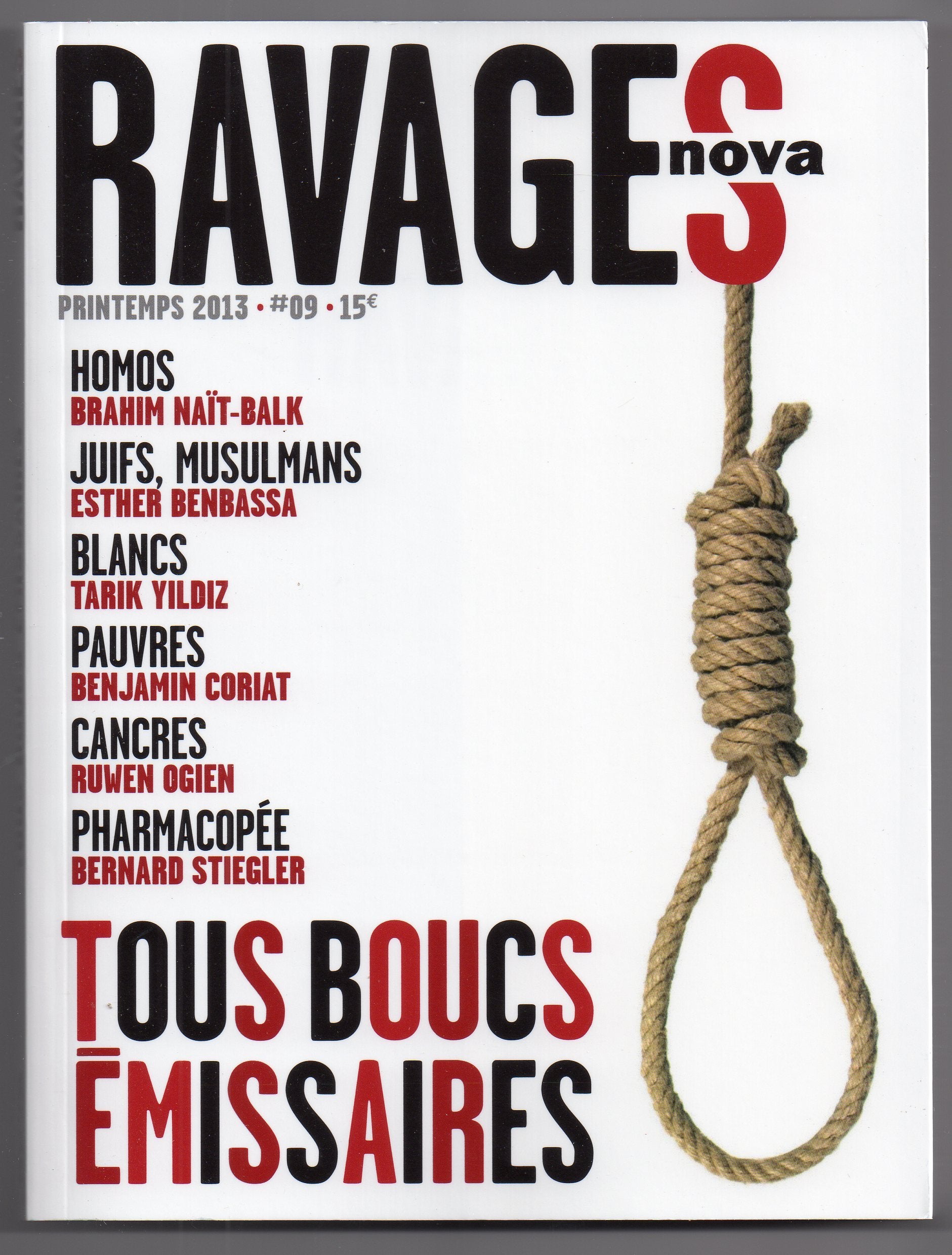 Ravages, N° 9, printemps 2013 : Tous boucs émissaires 9782360150359