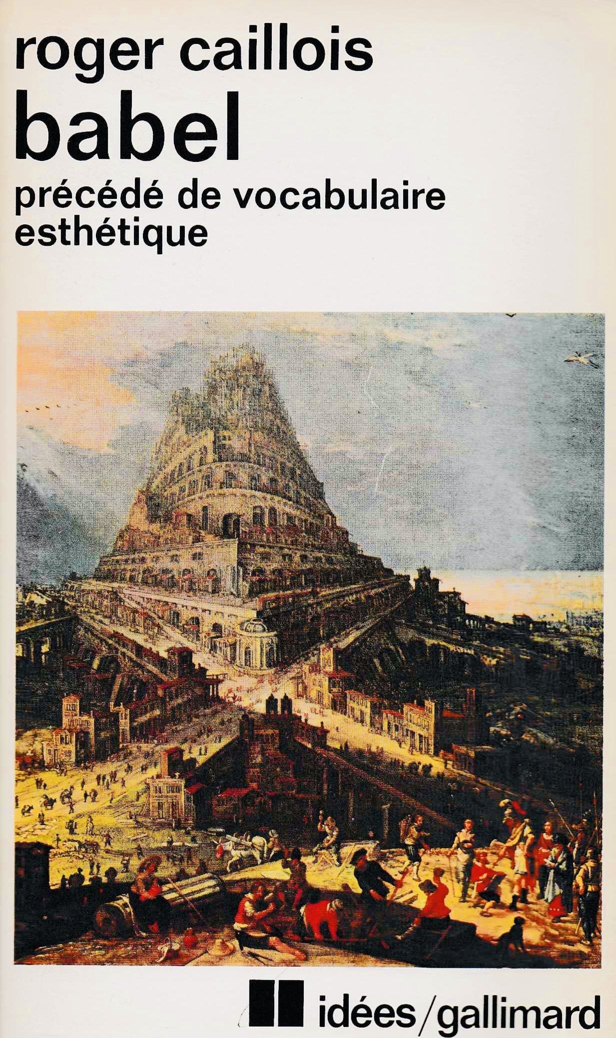 Babel précédé de vocabulaire esthétique 3665375203714
