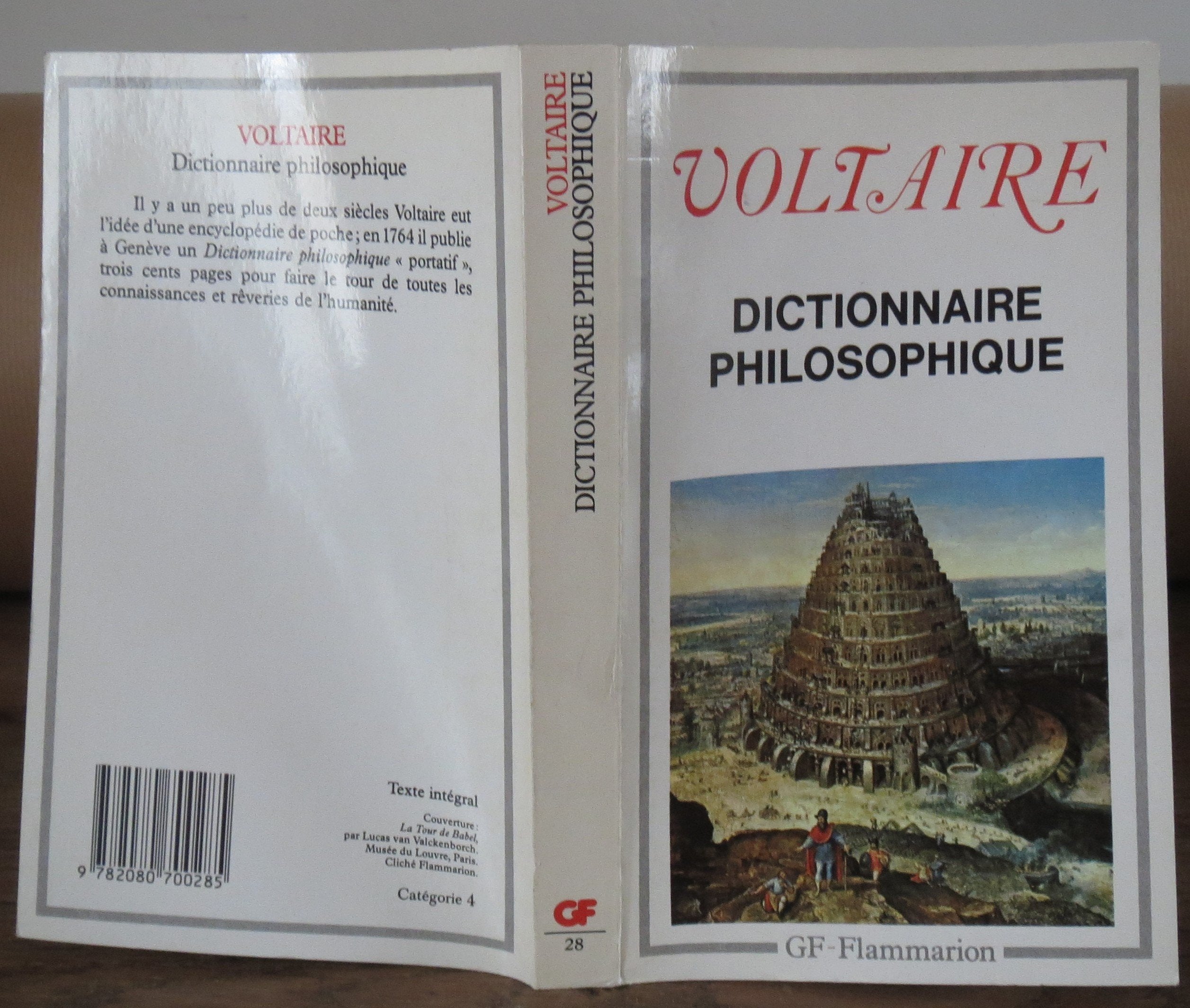 Dictionnaire philosophique 9782080700285