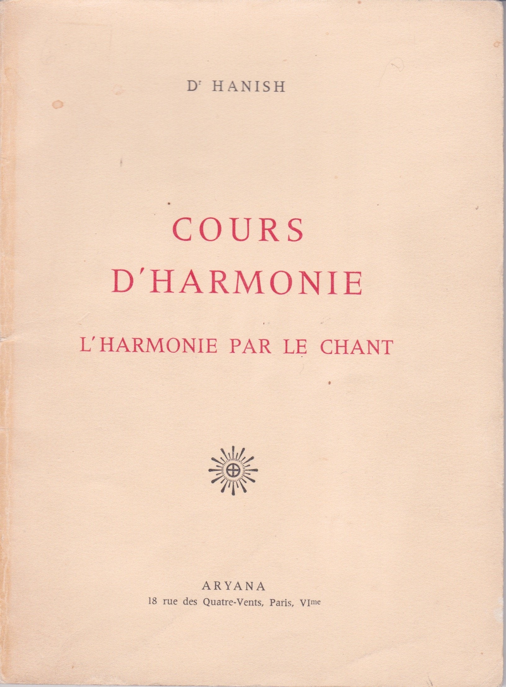 Cours d'harmonie - L'harmonie par le chant