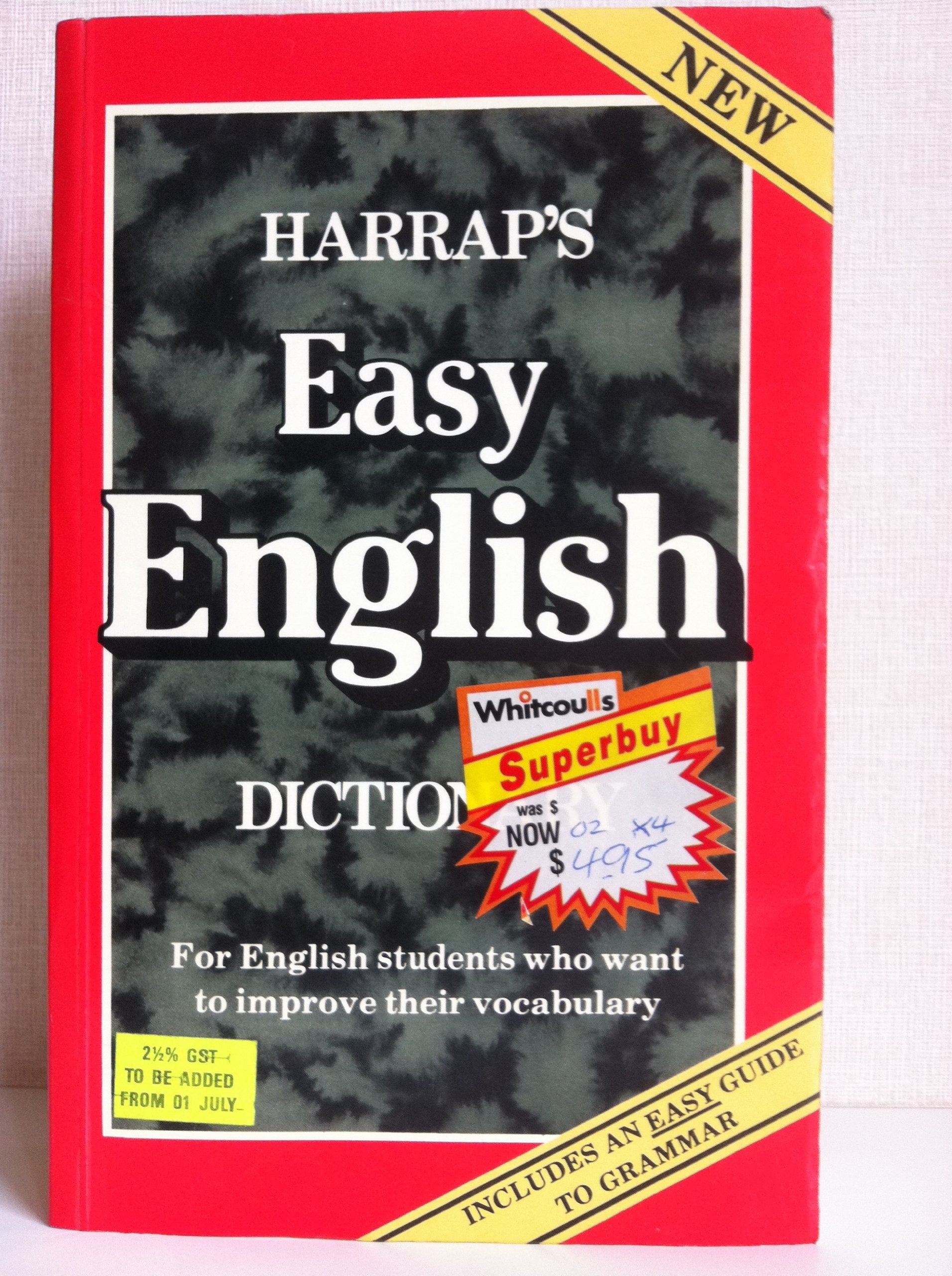 Harrap's Easy English Dictionary 9780245536601