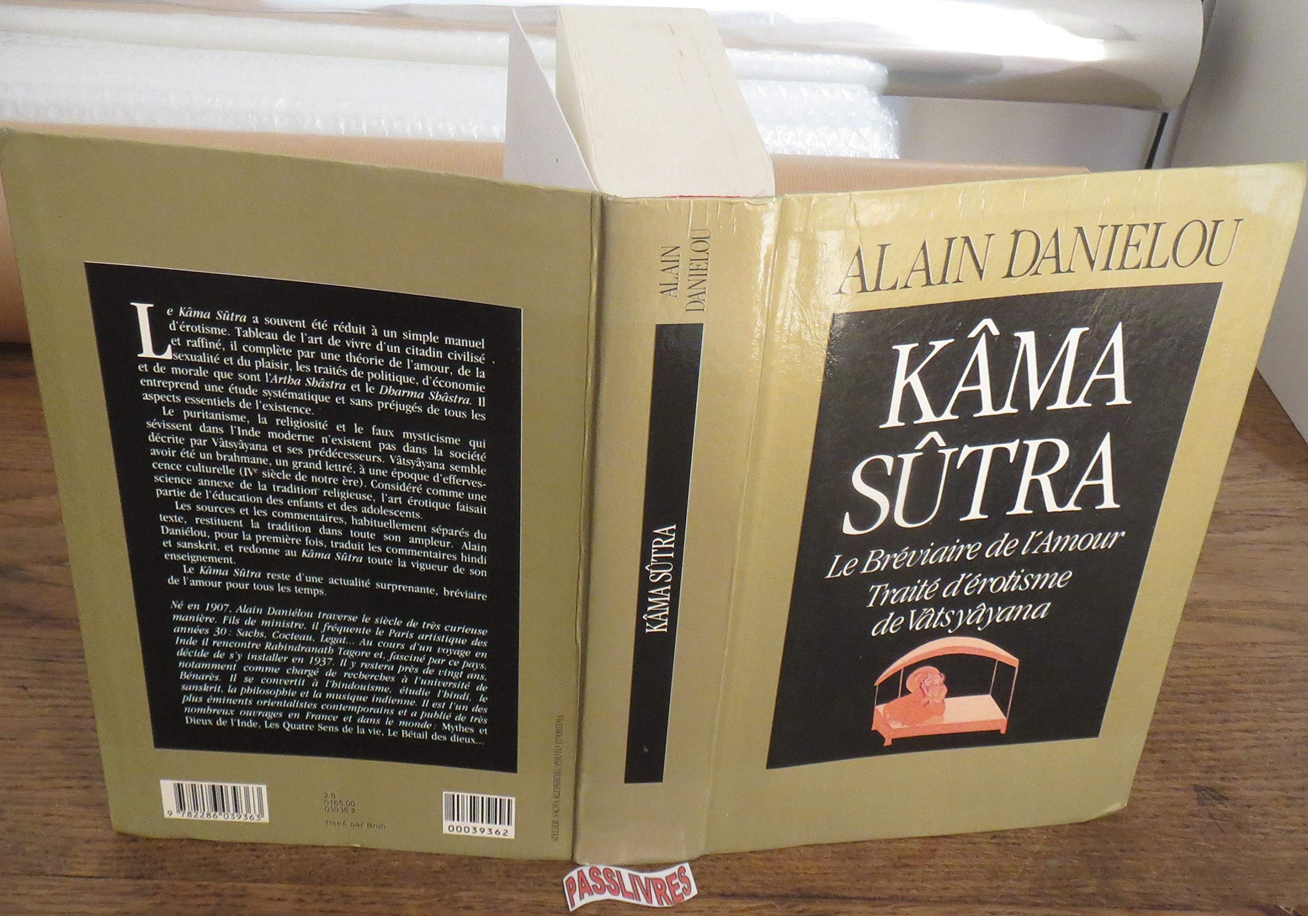 Kâma sûtra le bréviaire de l'amour, traité d'érotisme de vâtsyâyana 9782286039363