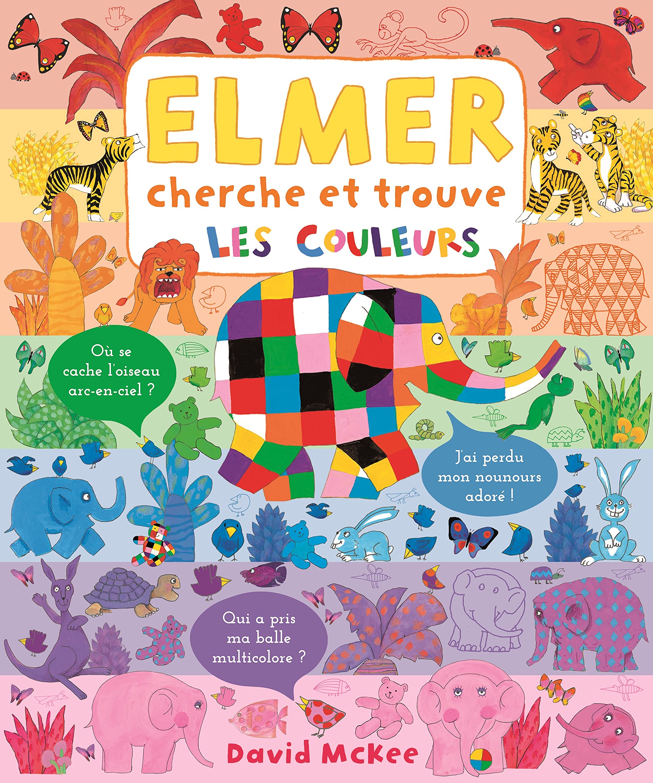 Elmer cherche et trouve - les couleurs 9782378880569