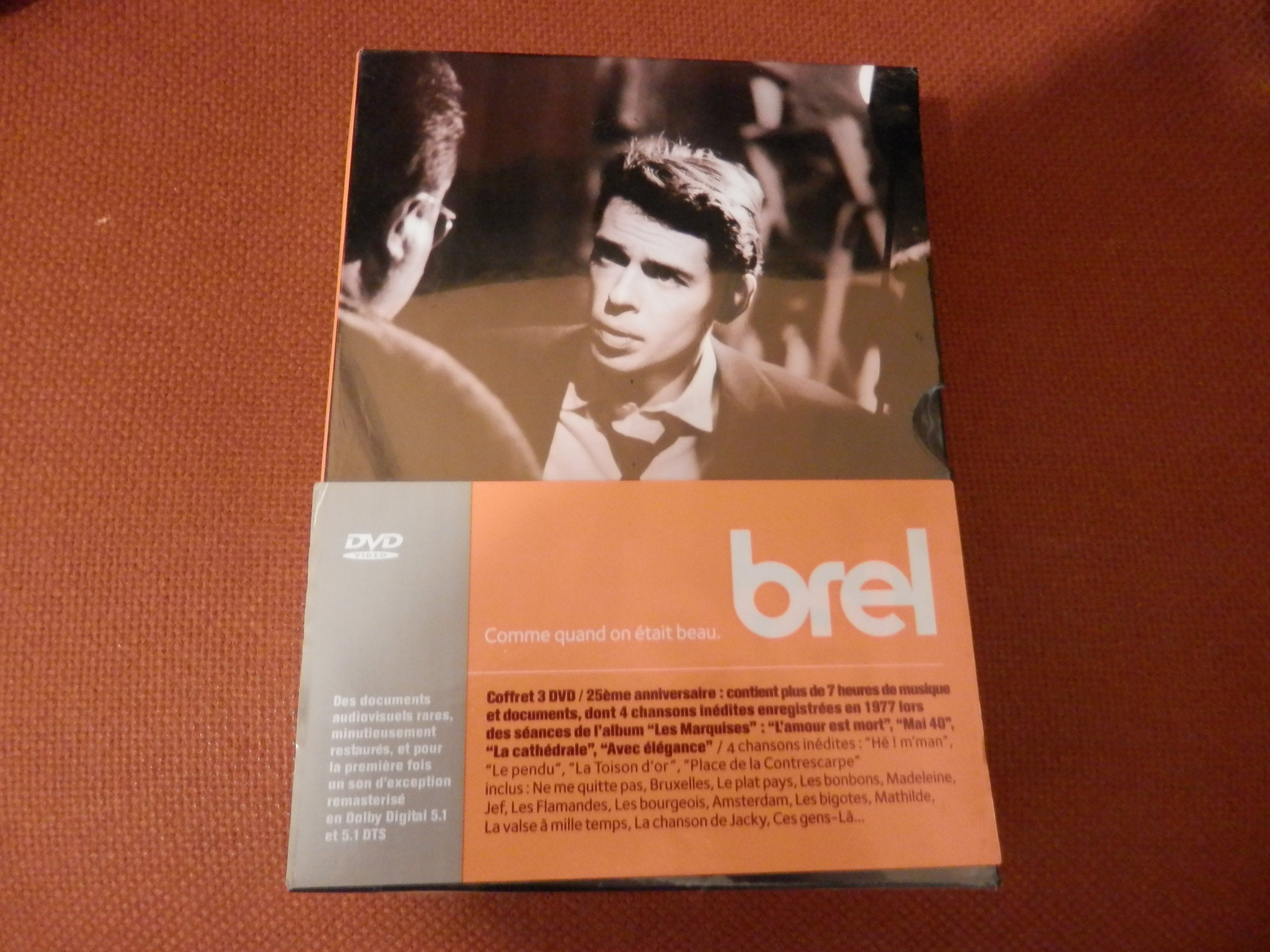 Jacques Brel : Brel. Comme quand on était beau - Coffret 3 DVD 0602498102169
