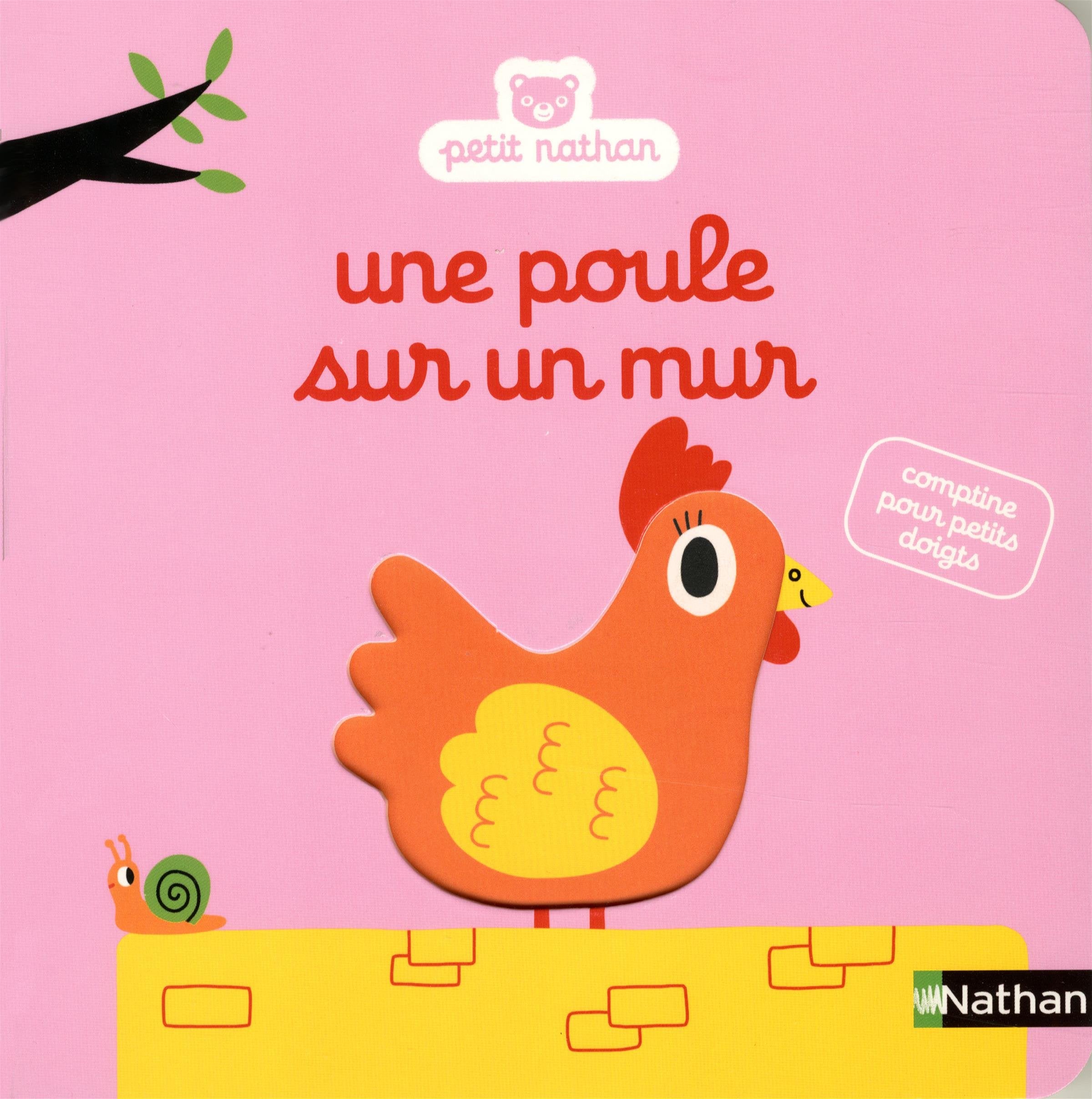 Une poule sur un mur: Comptine pour petits doigts 9782092557051