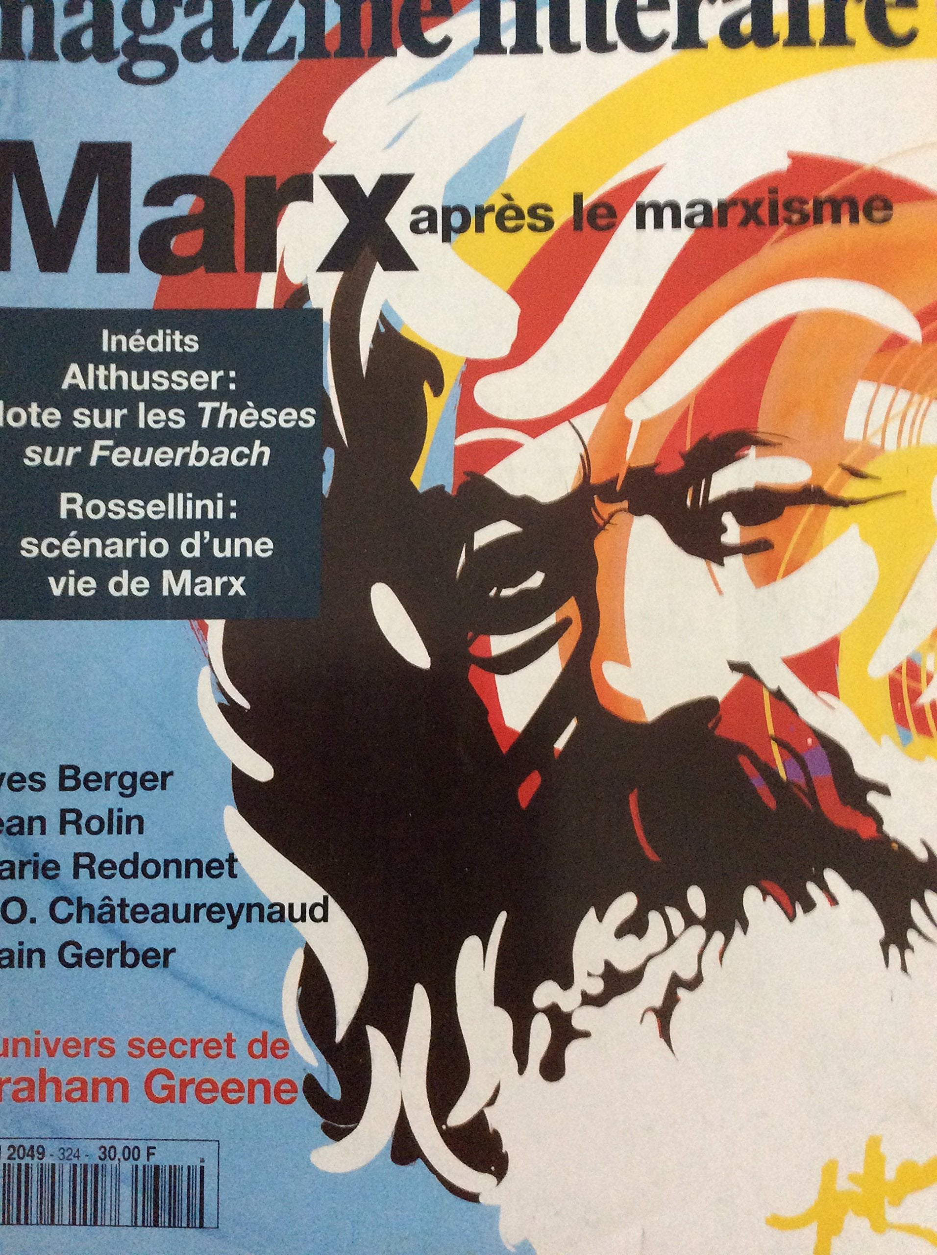 Magazine Littéraire N°324 septembre1994 - Marx après le marxisme
