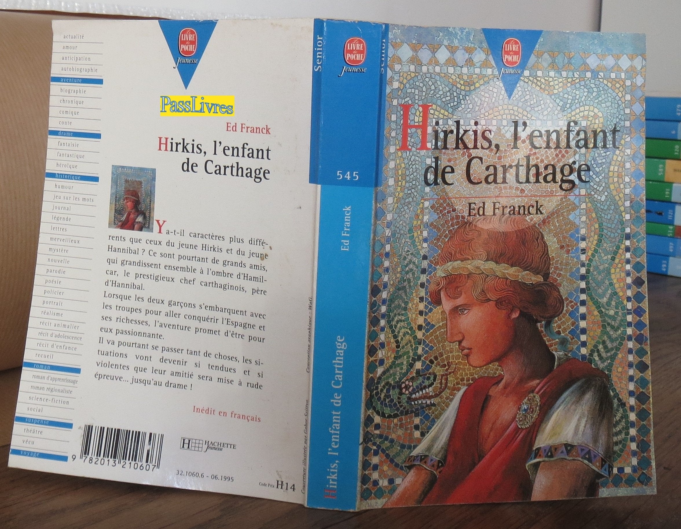 Hirkis, l'enfant de Carthage 9782013210607