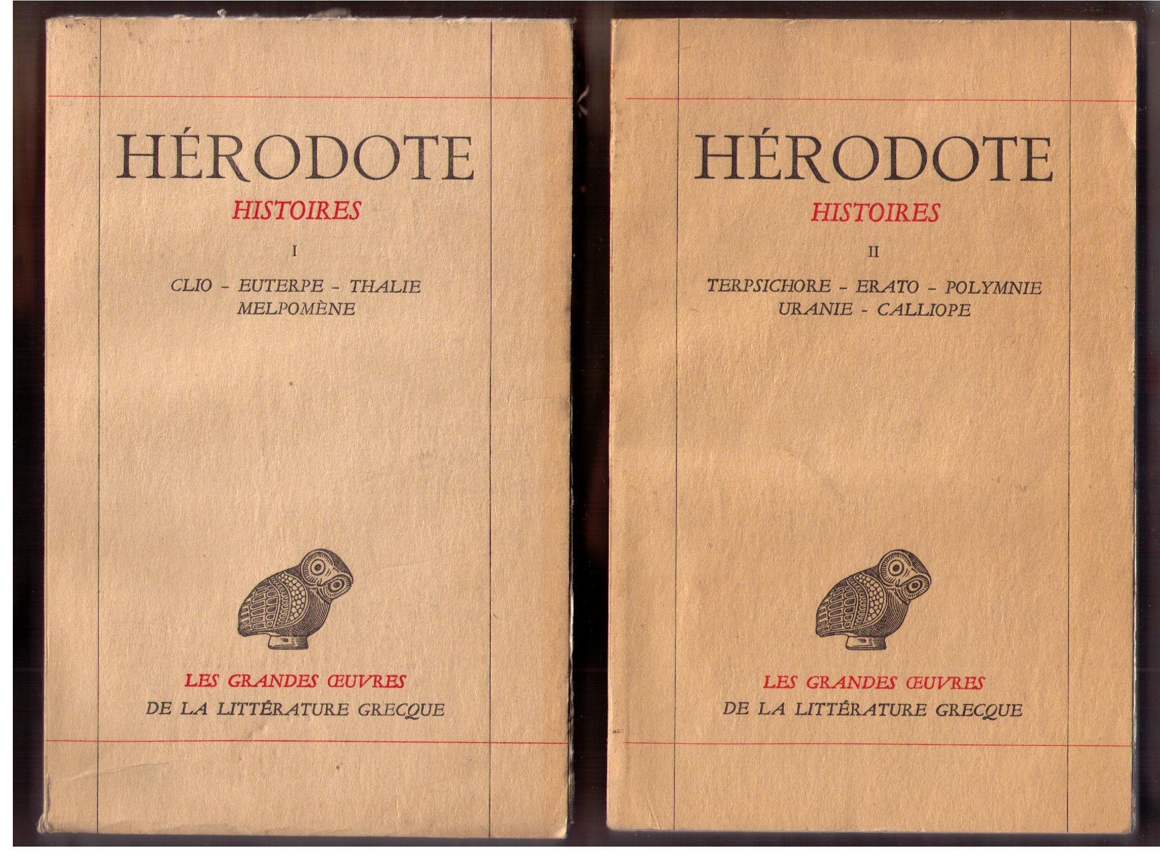 Histoires. En 2 volumes. I : Clio- Euterpe - Thalie - Melpomene. II : Terpsichore - Erato - Polymnie - Uranie - Calliope