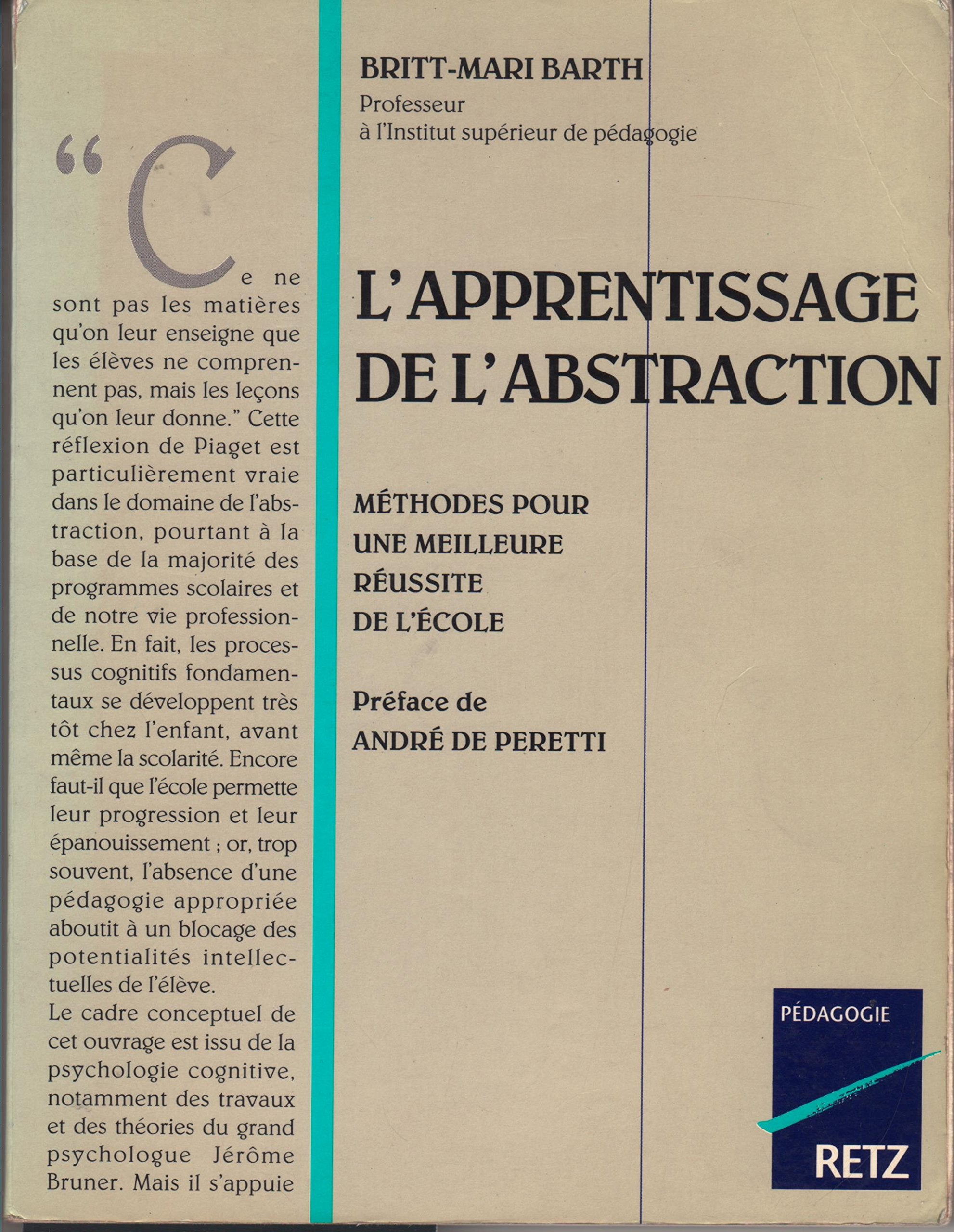 L'apprentissage de l'abstraction 9782725611990